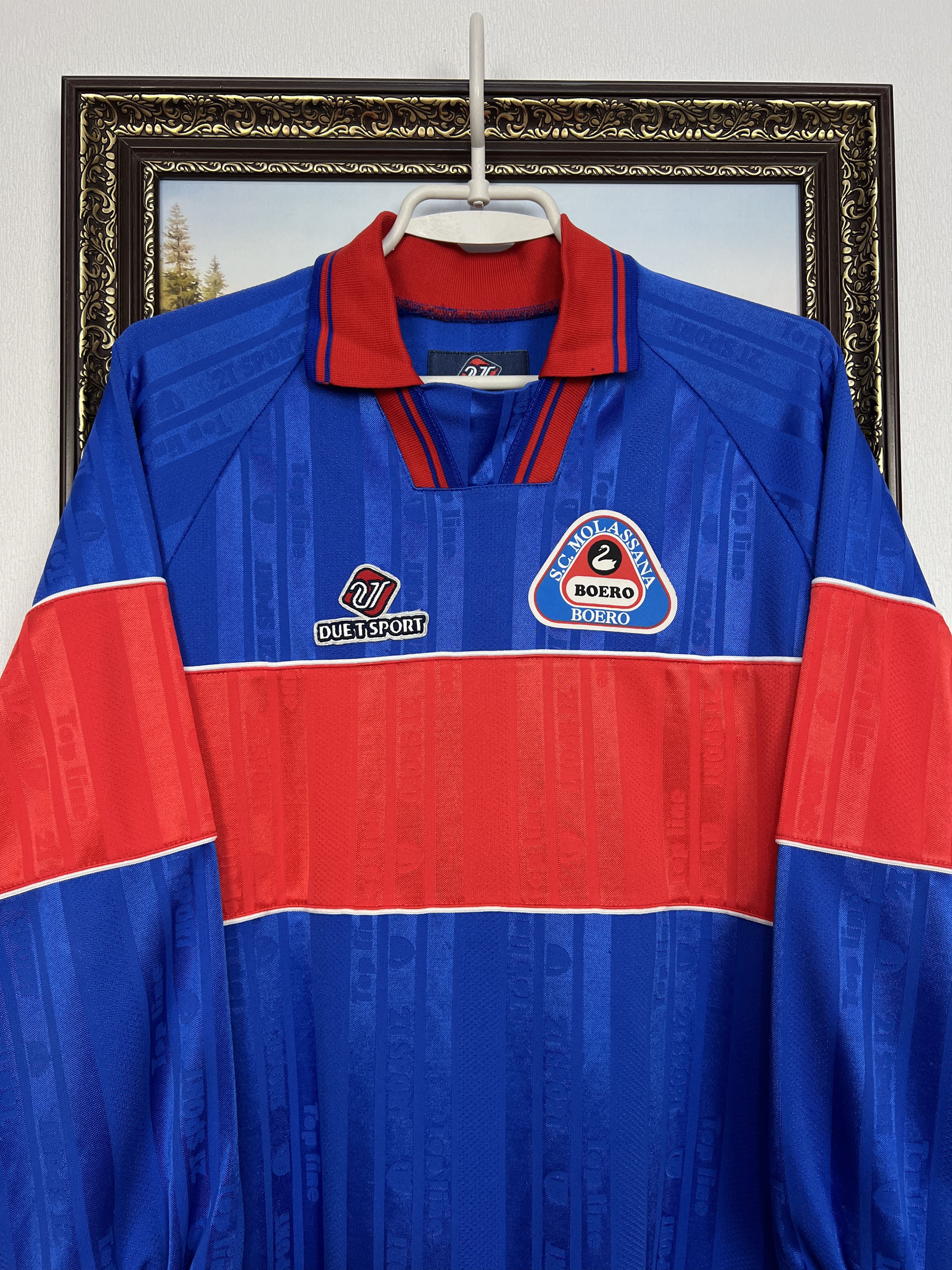 Vintage Molassana Boero Match Worn Football Shirt Maglia Jersey Size US XS / EU 42 / 0 - 2 Thumbnail