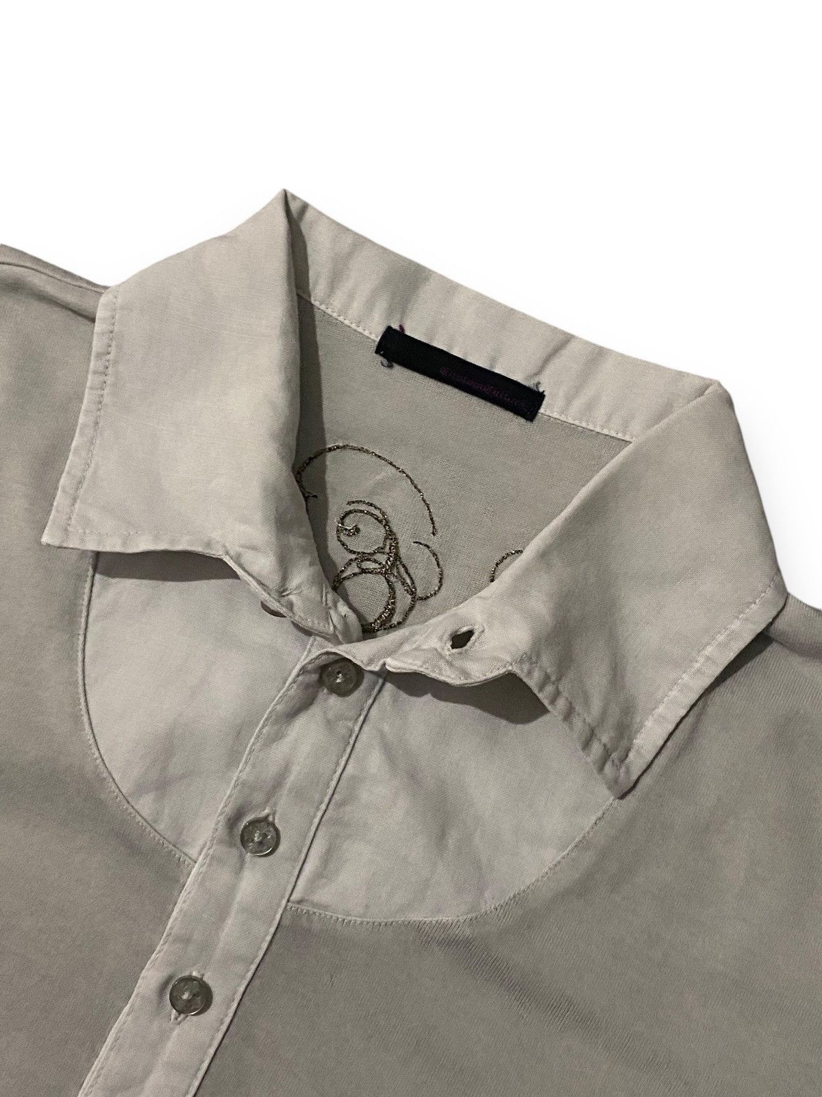 Japanese Brand CUSTOM CULTURE BLACK ELEGANCE EMBEROIDERY GRUNGE POLOS Size US M / EU 48-50 / 2 - 10 Thumbnail