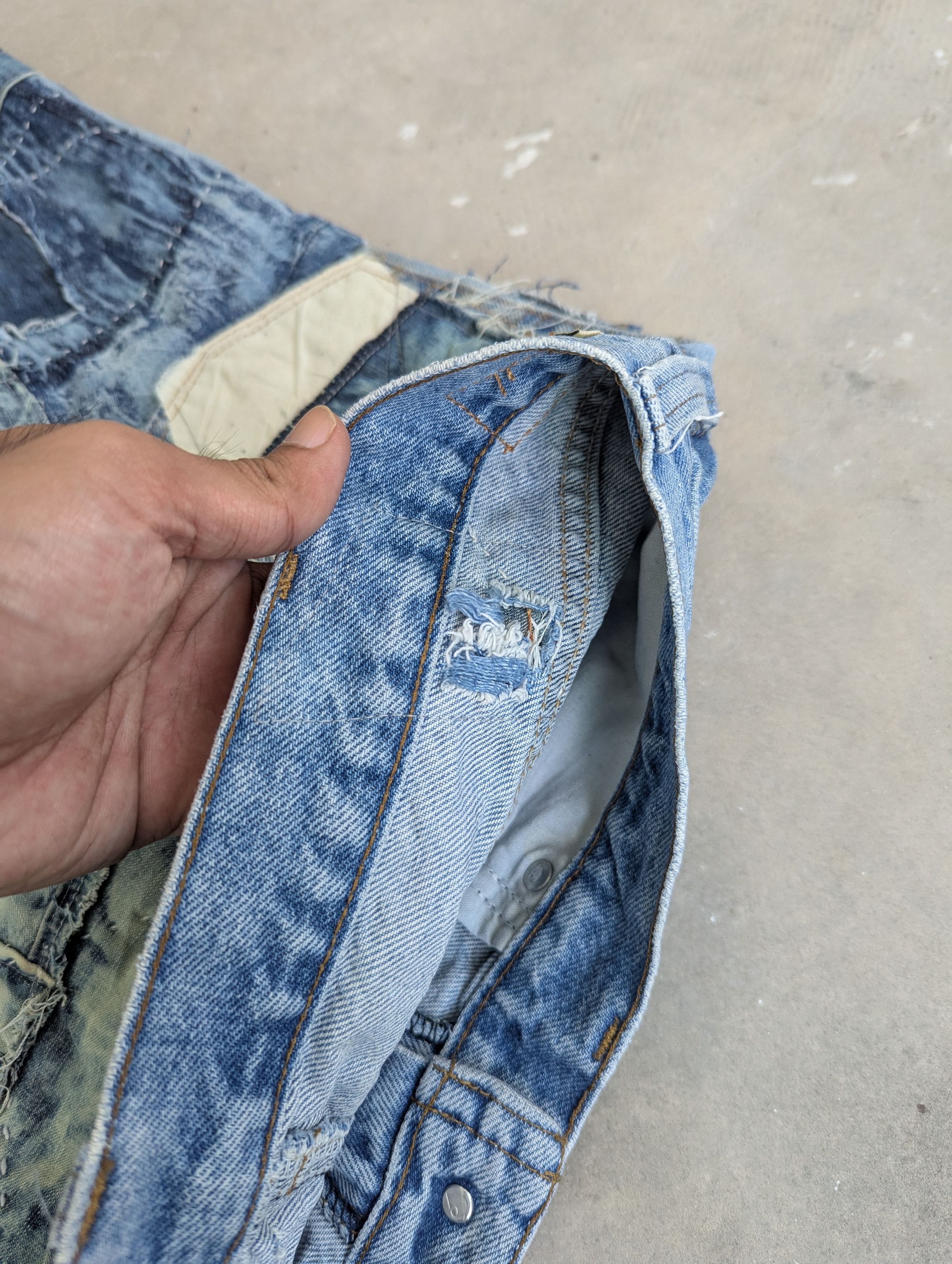 Carhartt × Vintage TODAY OFFER 💥 1/1 Carhartt Reconstructed Denim Sashiko Boro Size US 36 / EU 52 - 15 Thumbnail