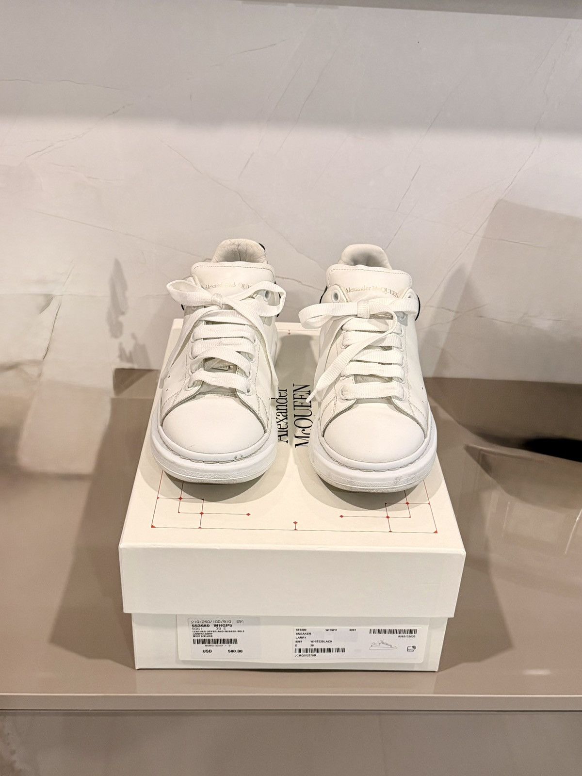 Alexander McQueen Alexander McQueen Larry Leather Sneakers Size US 8.5 / IT 38.5 - 3 Thumbnail