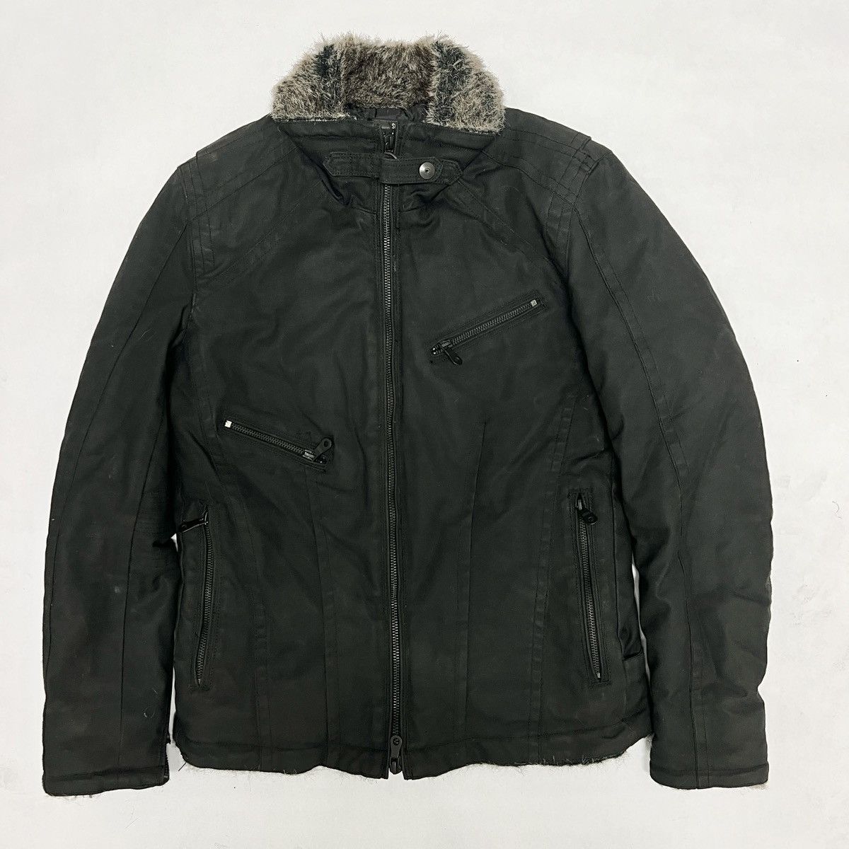 image of Schlussel Schlüssel Fur Jacket in Black, Men's (Size Medium)
