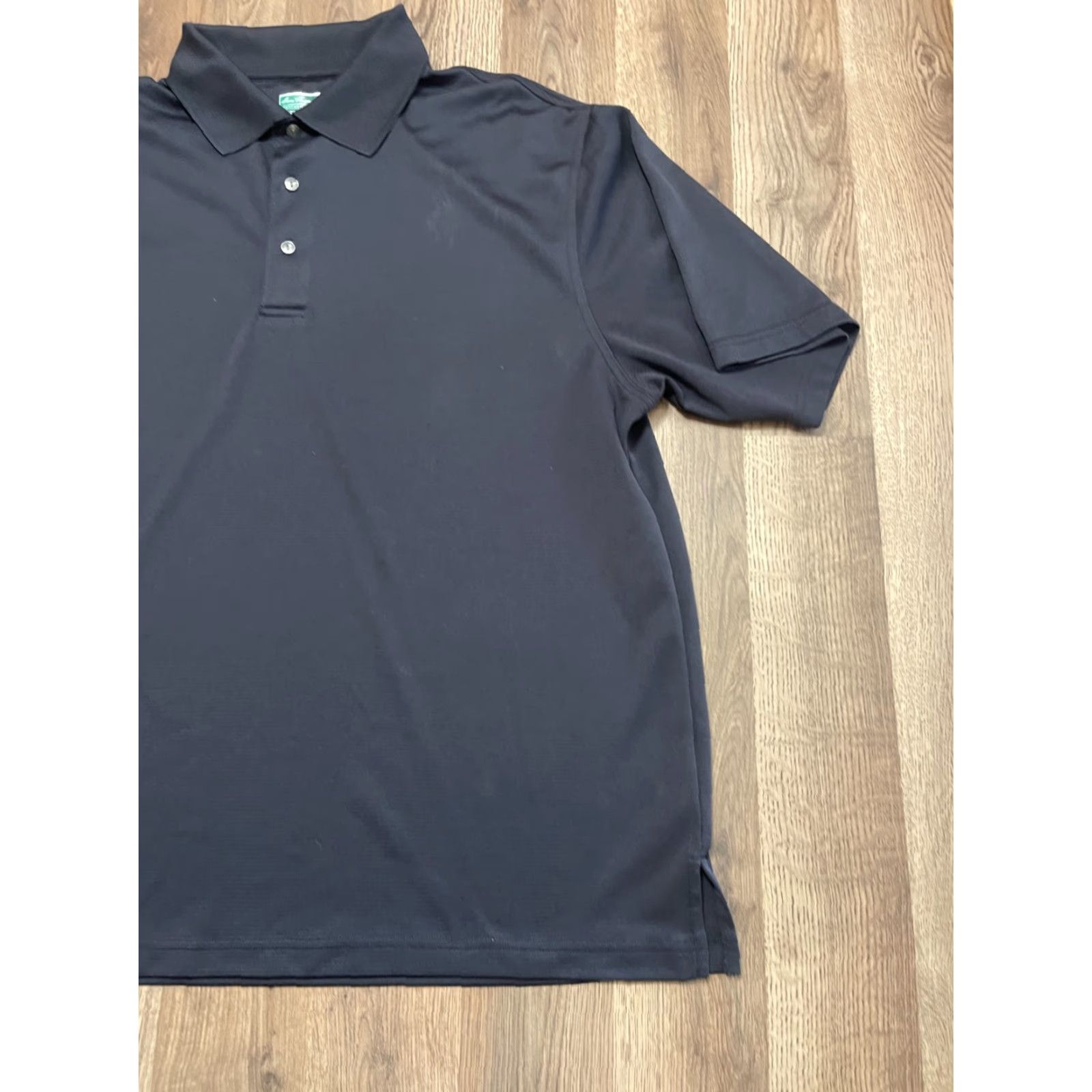 Hogan Ben Hogan Shirt Polo, Men's 2XL Short Sleeve Black, Casual Activewear, Golf, Regular Fit, Button Collar Spread, Polyester © Size US XXL / EU 58 / 5 - 4 Thumbnail