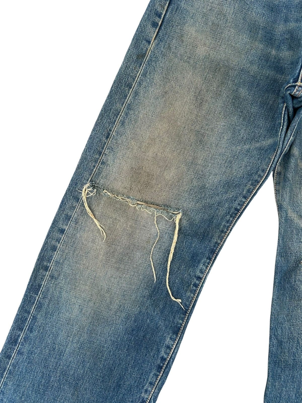 Kapital Vintage Edwin 505X Selvedge Distressed Rusty Denim Jeans Size US 29 - 3 Thumbnail