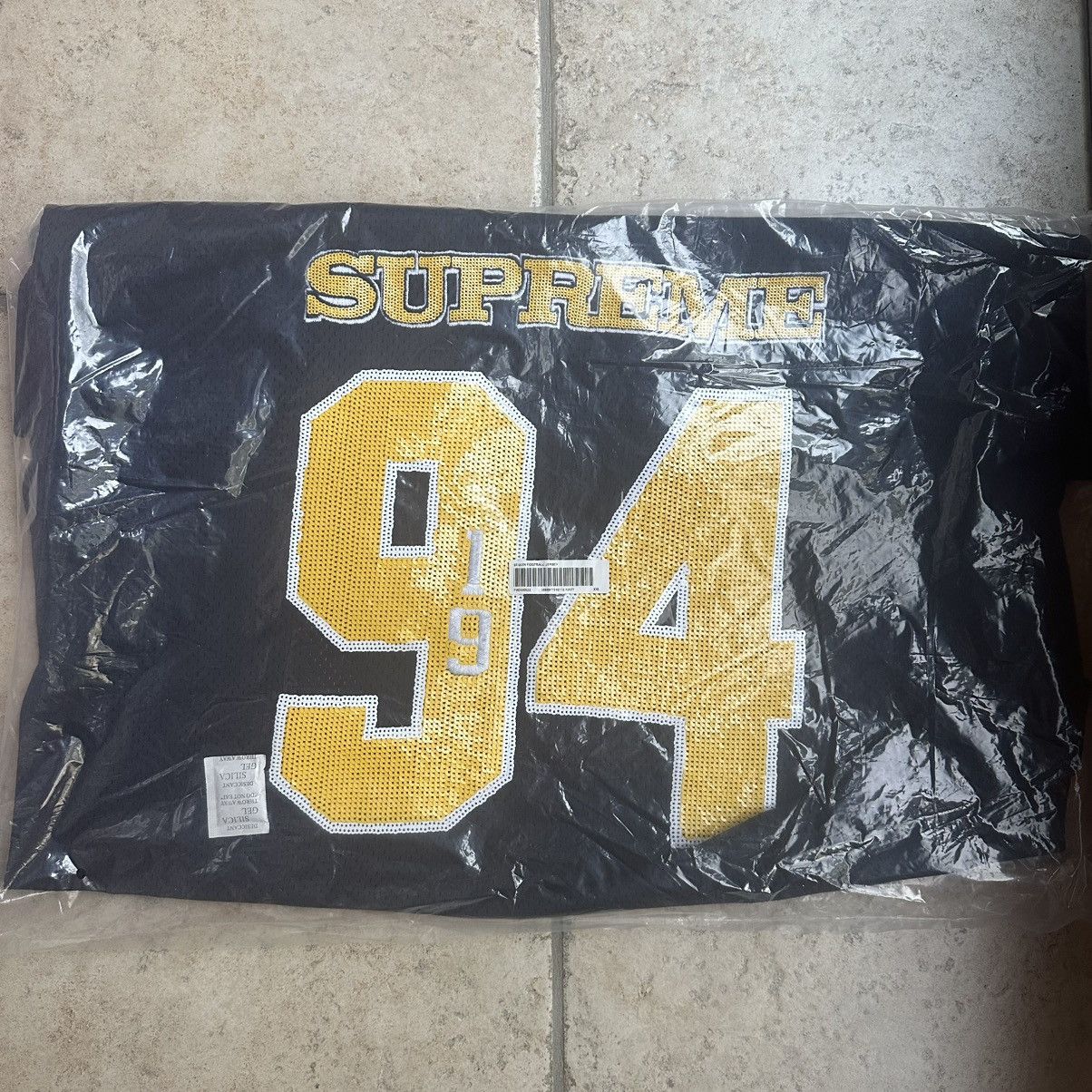 Supreme Sequin Football Jersey Navy Size XXL
