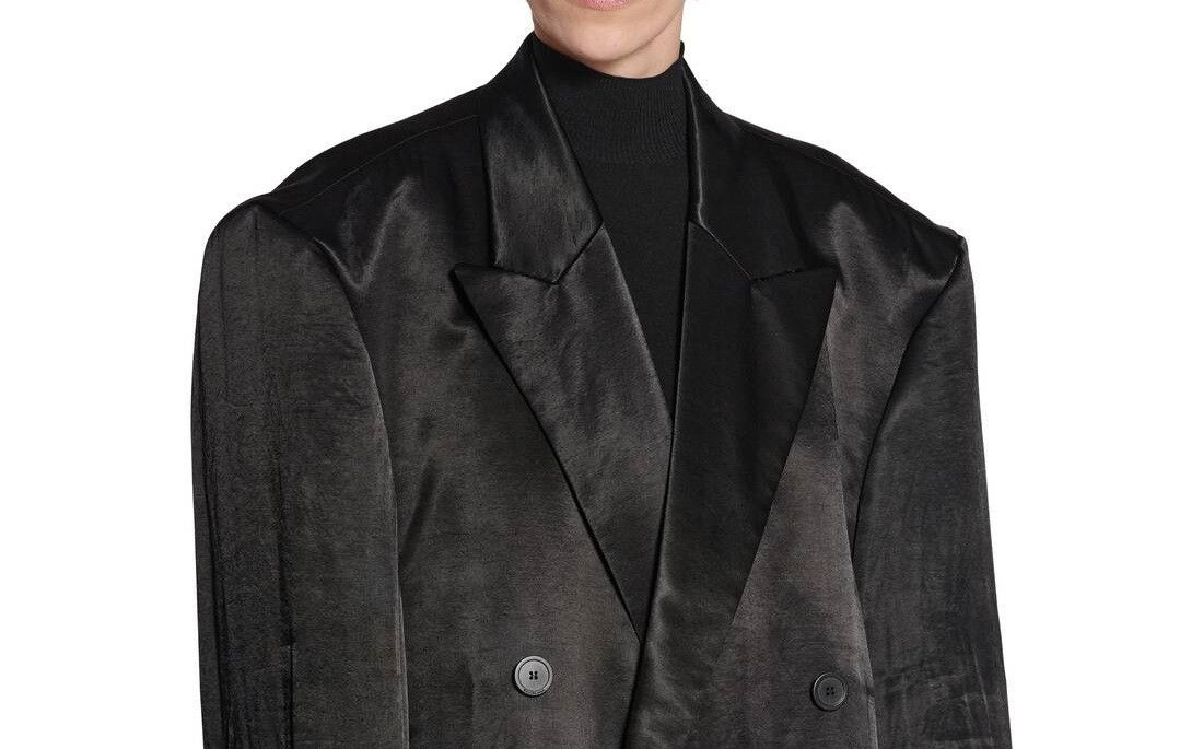 Balenciaga o1in1g1225 Steroid Coat in Black Size US M / EU 48-50 / 2 - 6 Thumbnail