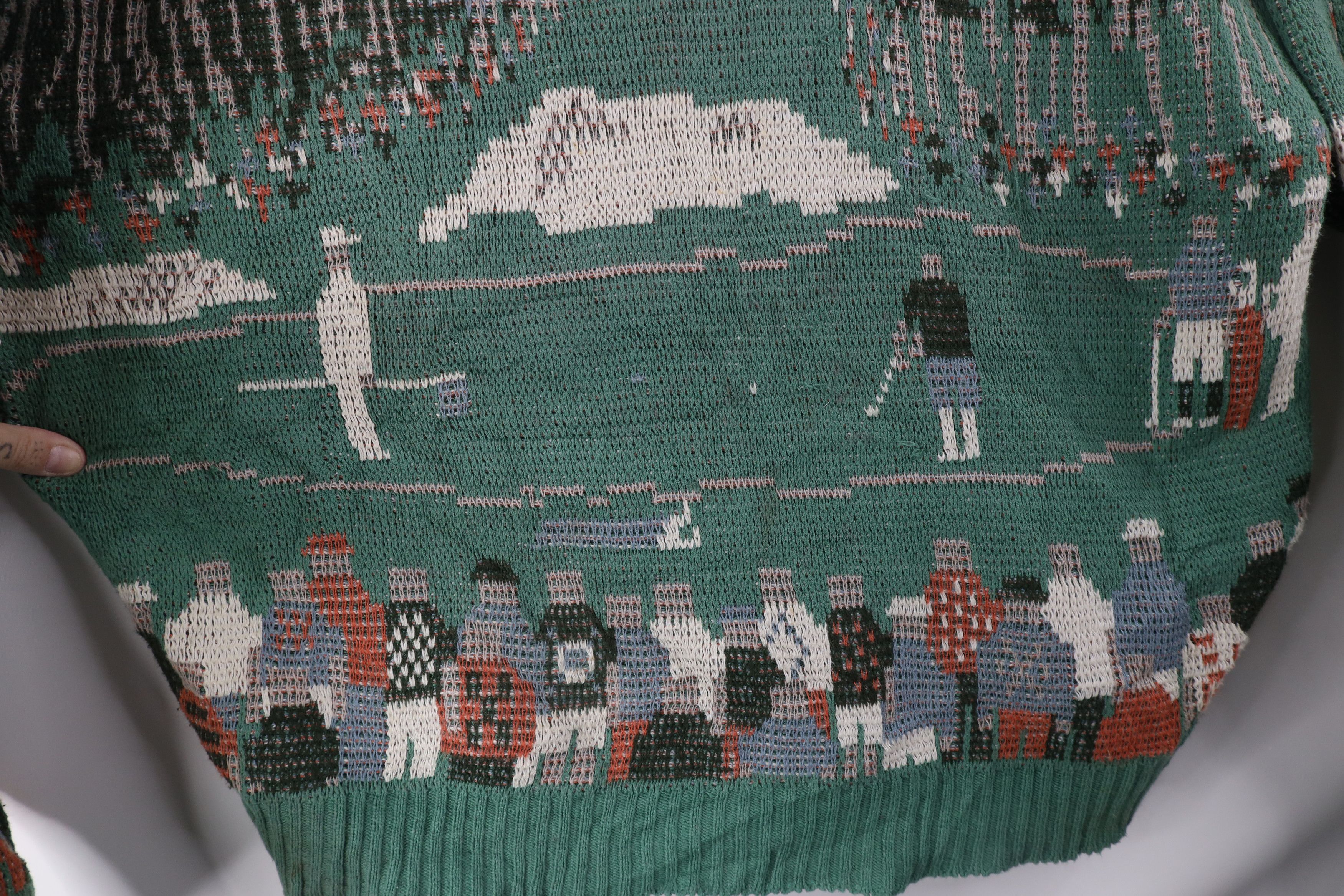 Vintage Vintage 90s Streetwear Golfing Knit Crewneck Sweater USA Size US XL / EU 56 / 4 - 4 Thumbnail