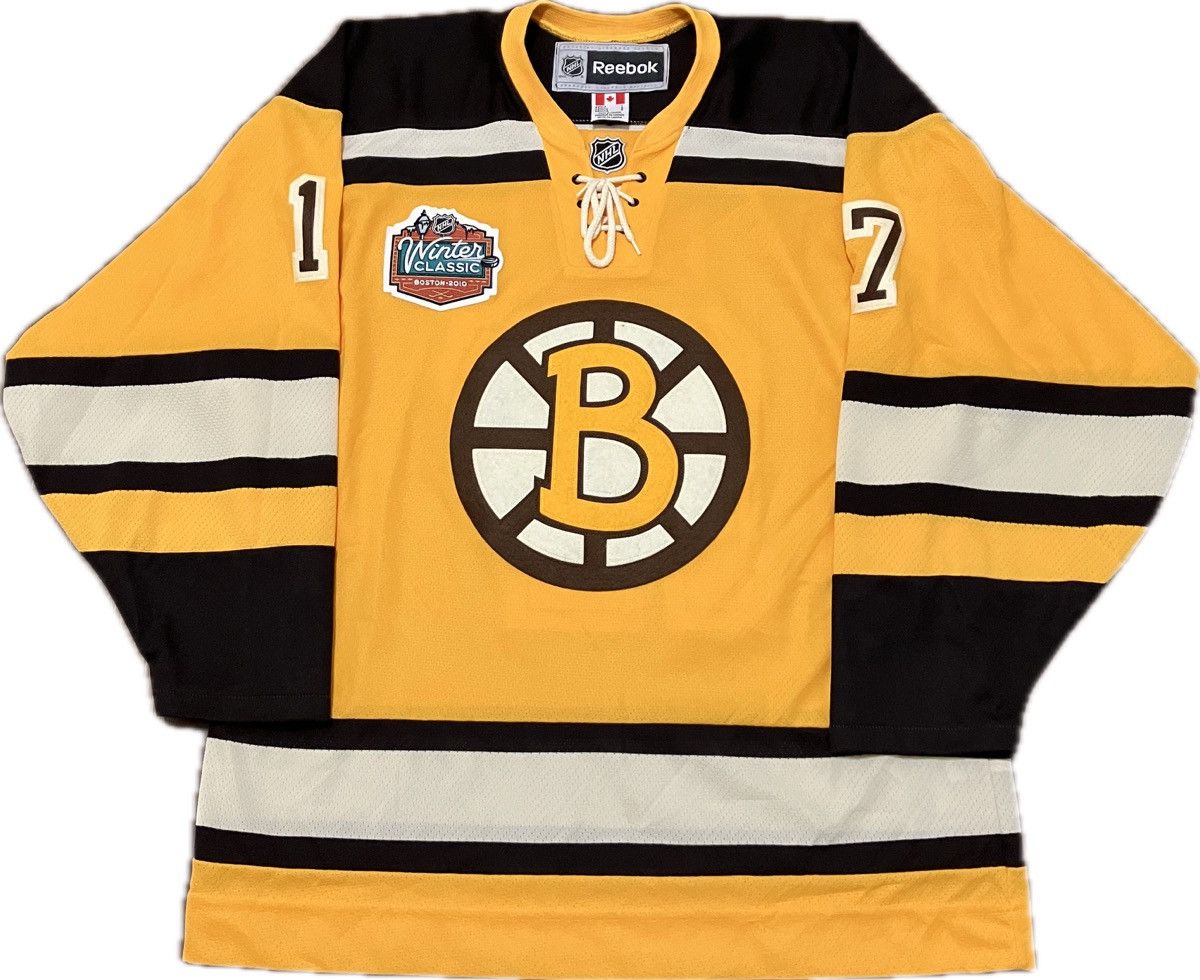 image of Boston Bruins 2010 Winter Classic Reebok Nhl Hockey Jersey, Men's (Size Large)