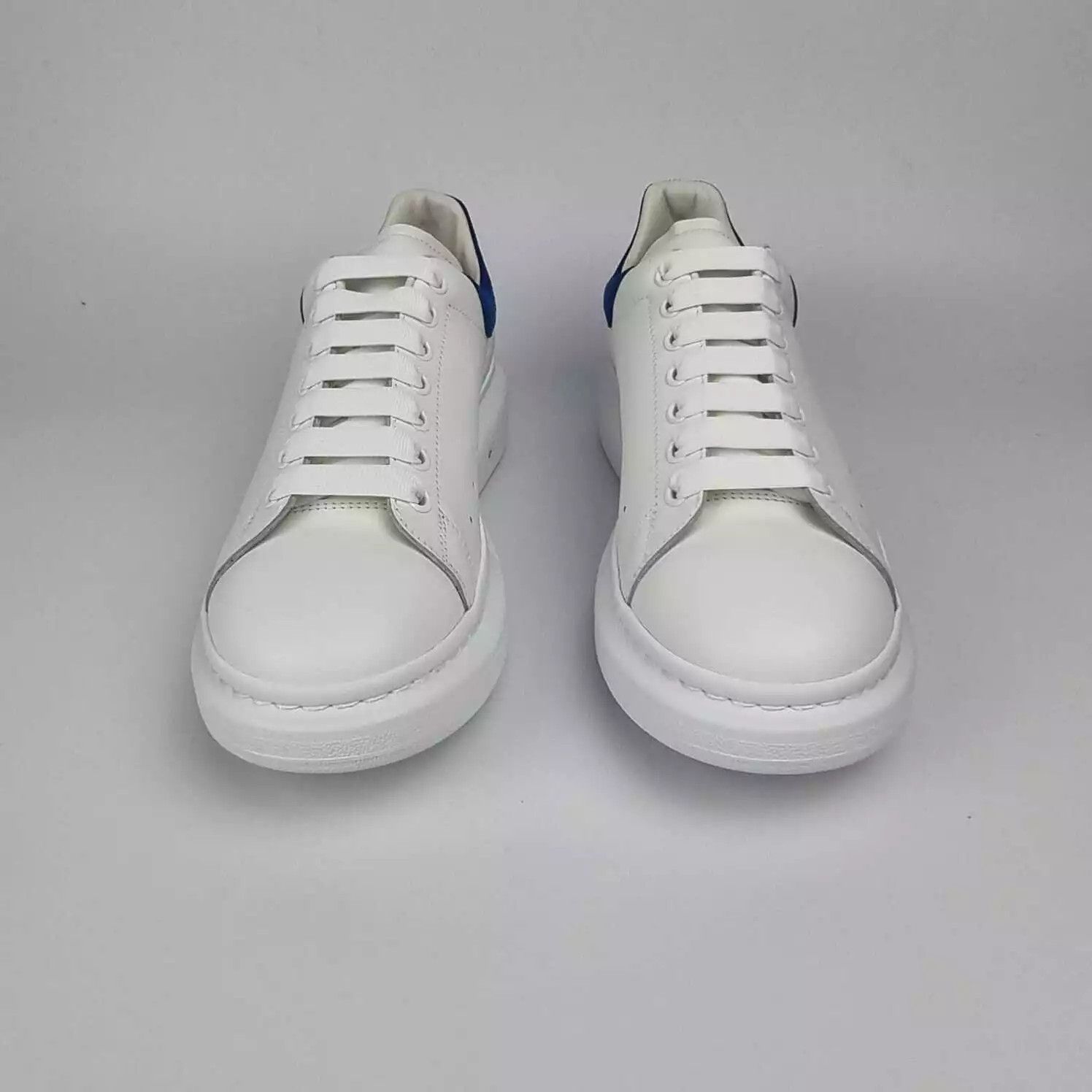 Alexander McQueen ALEXANDER MCQUEEN Men's Oversized White Blue Sneakers Size US 14 / EU 47 - 4 Thumbnail