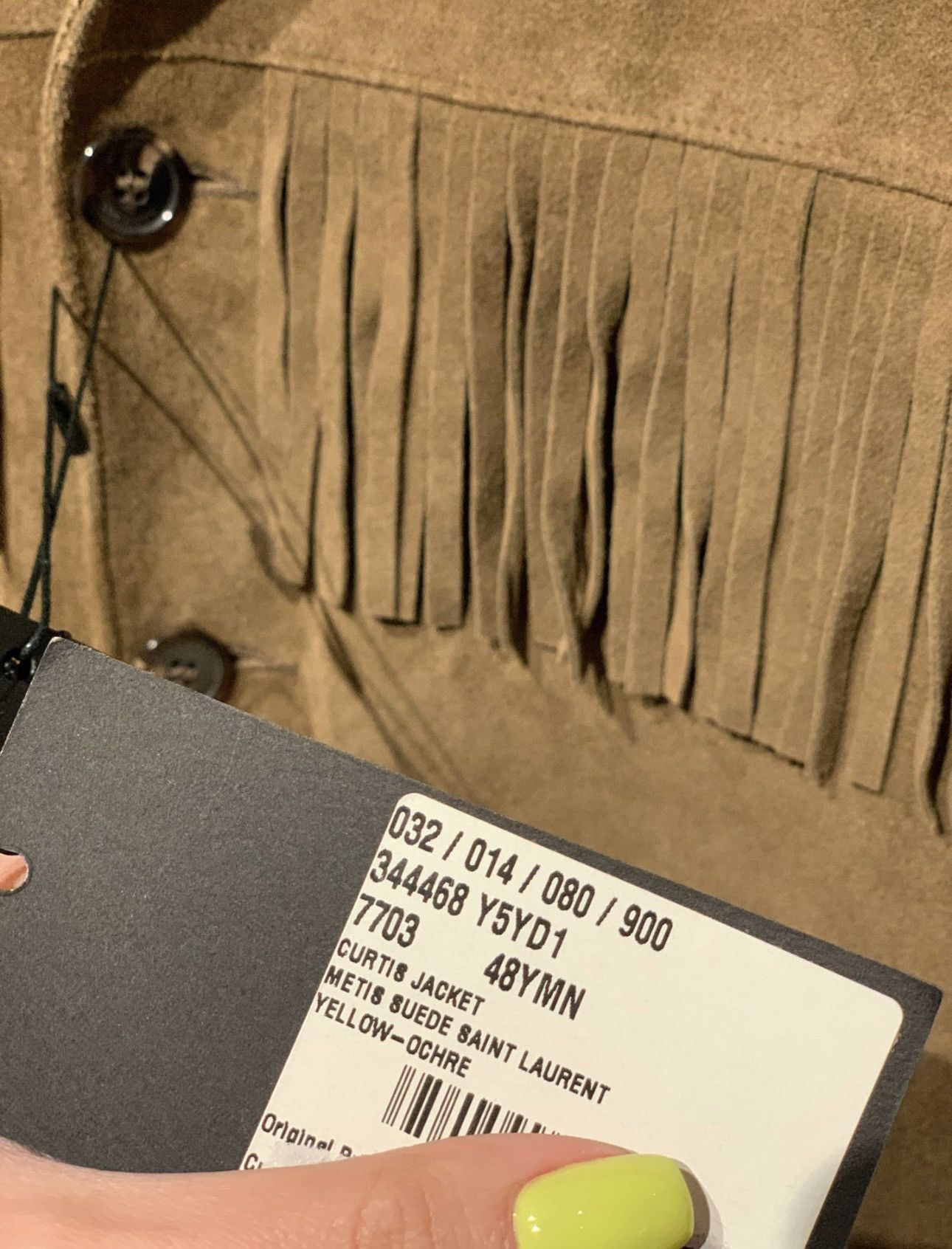 Saint Laurent Paris × Yves Saint Laurent Saint Laurent brown suede jacket tassels Size US M / EU 48-50 / 2 - 7 Thumbnail