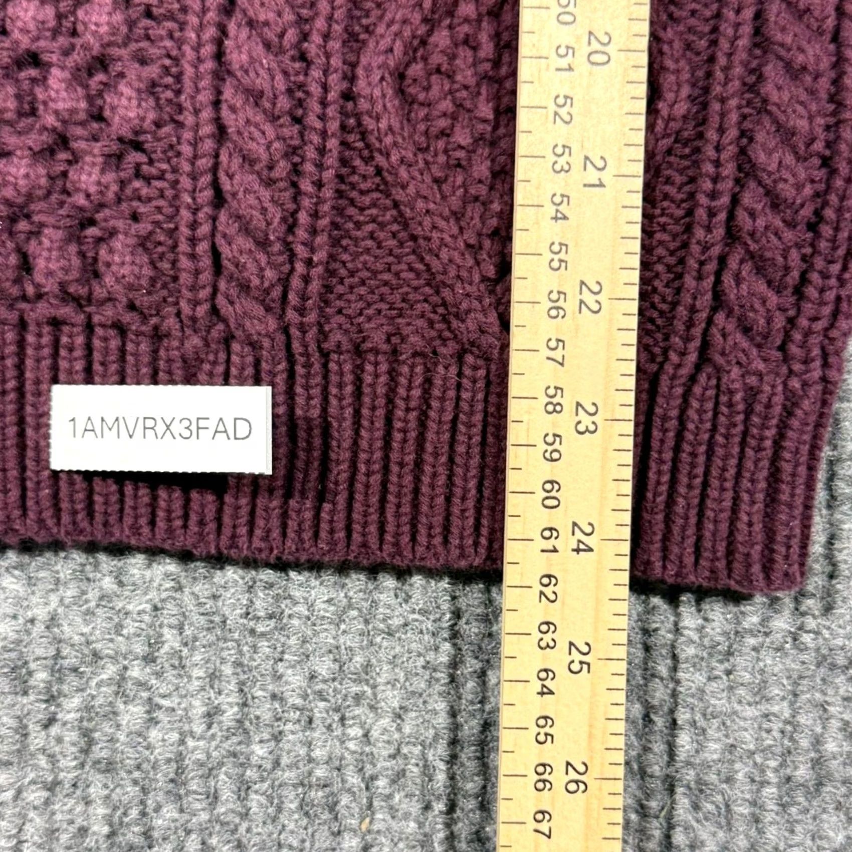 Gap GAP Cable Knit Sweater Women’s XS Purple Grandpa Sweater Shirt Pullover Womens XS Purple Grandpa Sweater Size XS / US 0-2 / IT 36-38 - 5 Thumbnail