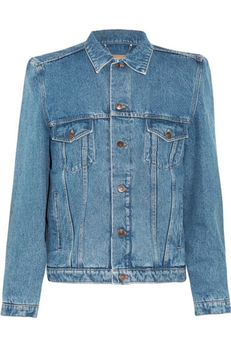 Balenciaga BALENCIAGA Boxy Denim Jacket With Shoulder Pads | Grailed