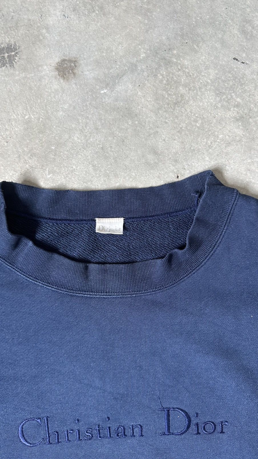 Christian Dior Monsieur VINTAGE CHRISTIAN DIOR JUNIOR SPELLOUT SWEATSHIRT Size US L / EU 52-54 / 3 - 4 Thumbnail