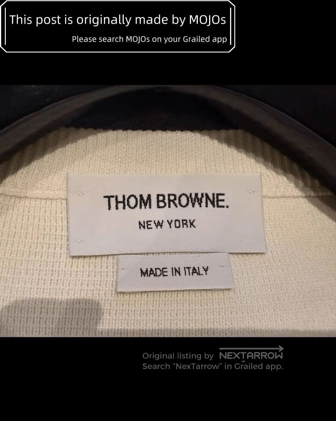 Thom Browne Sz 3 Thom Browne Gray Stripe White Knitwear. Size US L / EU 52-54 / 3 - 4 Thumbnail