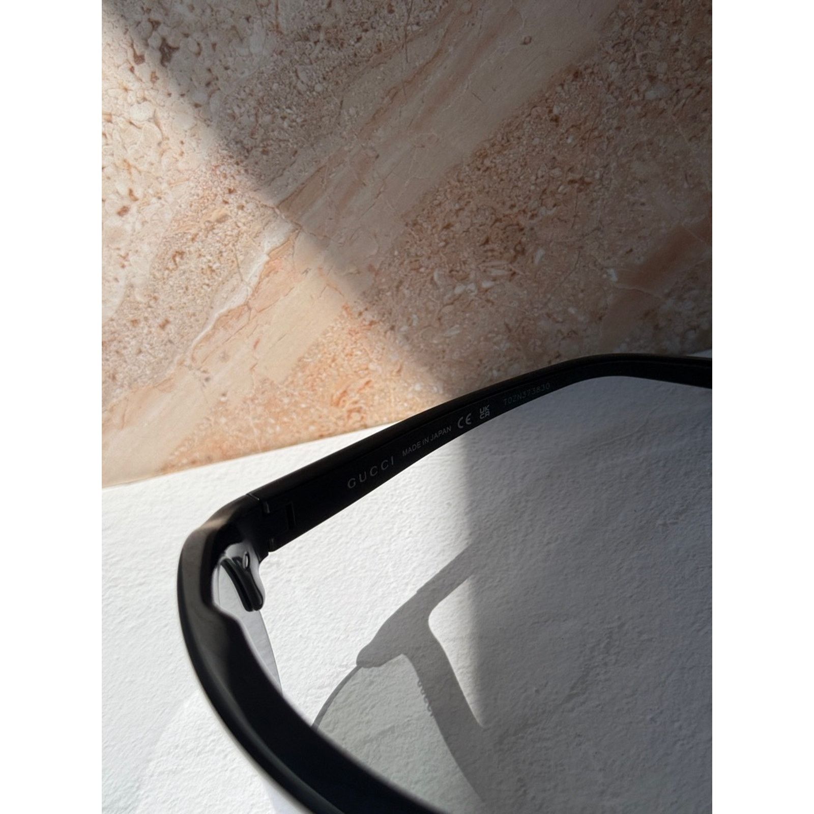 Gucci NEW Gucci GG1645S Black Silver Mask Mirror Sunglasses $390 Size ONE SIZE - 6 Thumbnail