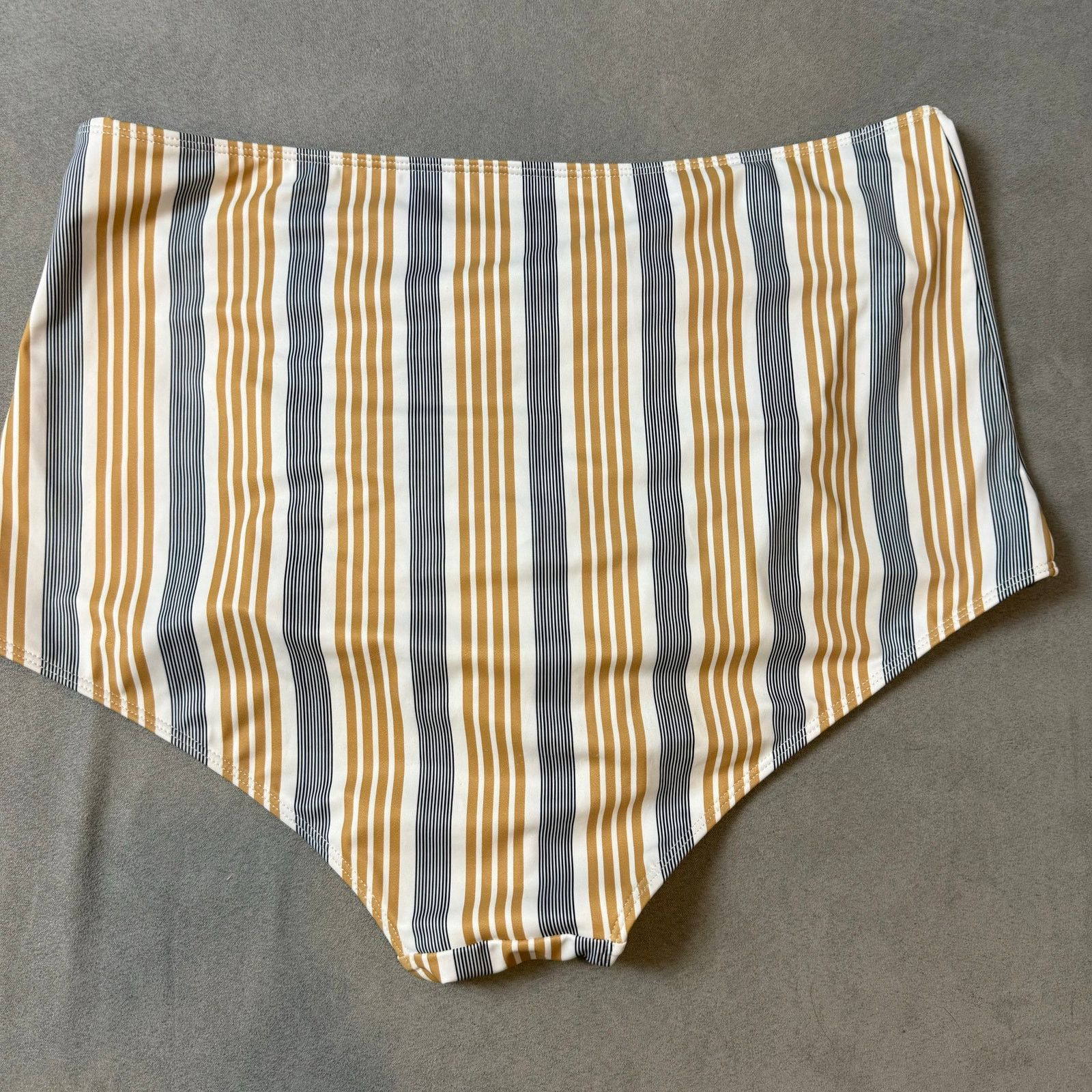 Other Kortni Jeanne Swimsuit Hight Waist Bottoms Ruffle Top Stripe Size ONE SIZE - 6 Thumbnail