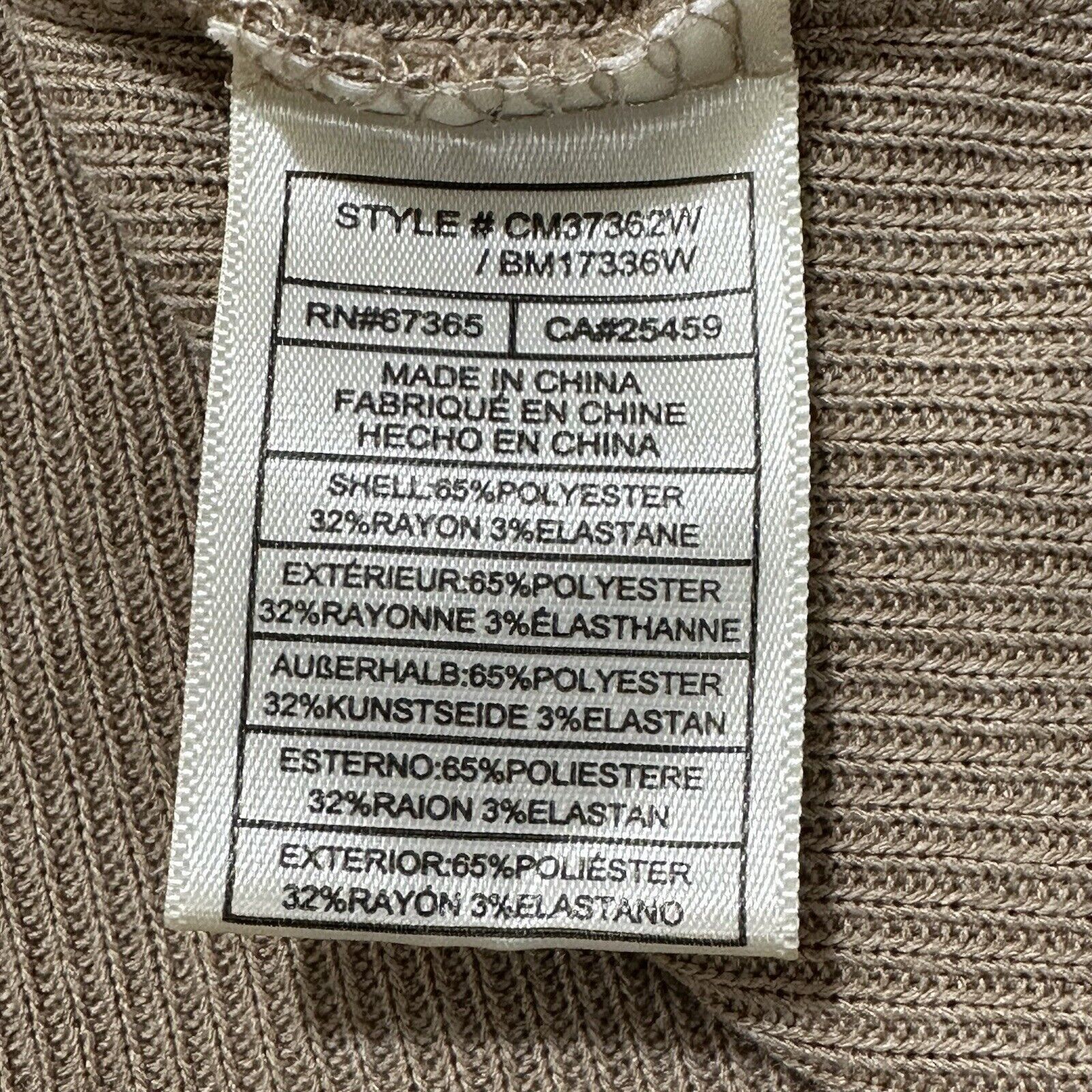 BB Dakota BB Dakota Small Crewneck Tan Brown Lettuce Hem Long Sleeve Size S / US 4 / IT 40 - 4 Thumbnail