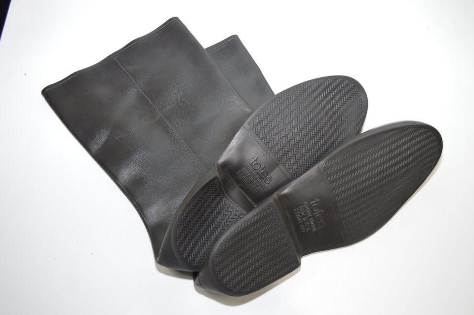 Designer Totes Natural Rubber Black Rain Boots - X-Large Size US 7.5 / IT 37.5 - 5 Thumbnail