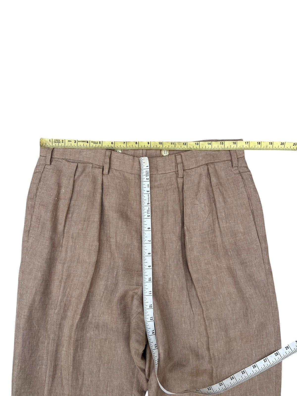 Polo Ralph Lauren Vintage 90s Polo by Ralph Lauren 100% Linen Trouser Pant Size US 33 - 2 Thumbnail