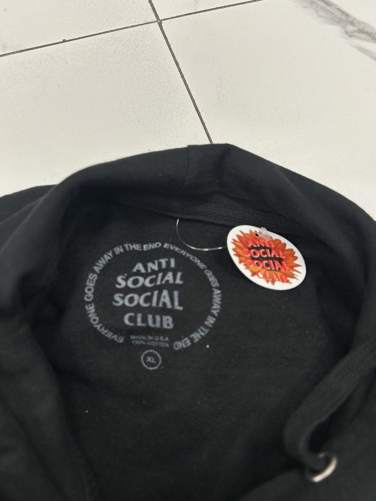 Anti Social Social Club Anti Social Social Club Backlight Poster Hoodie “Black” Size US XL / EU 56 / 4 - 4 Thumbnail