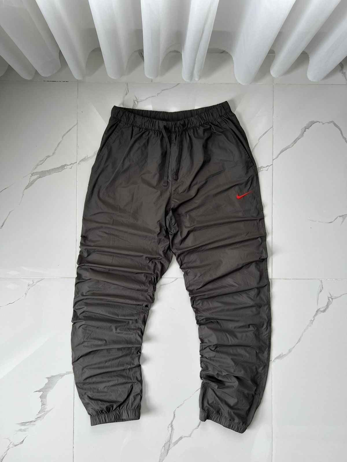 Nike × Vintage 90’s NIKE BAGGY ORANGE SWOOSH RARE RETRO TRACK PANTS Y2K Size US 34 / EU 50 - 1 Thumbnail
