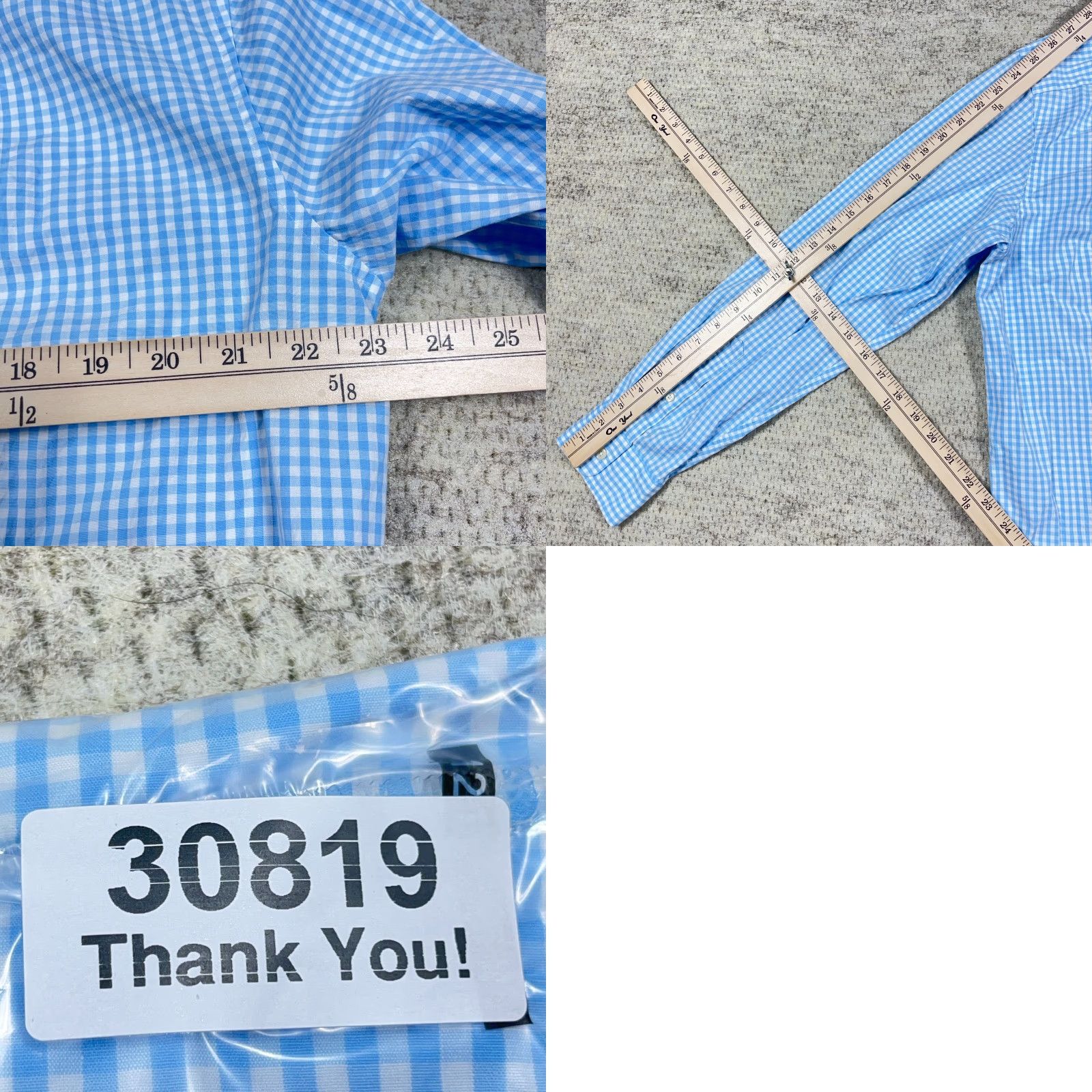 Vineyard Vines Vineyard Vines Shirt Men Large Blue Classic Fit Tucker Button Up Gingham Poplin Size US L / EU 52-54 / 3 - 8 Thumbnail