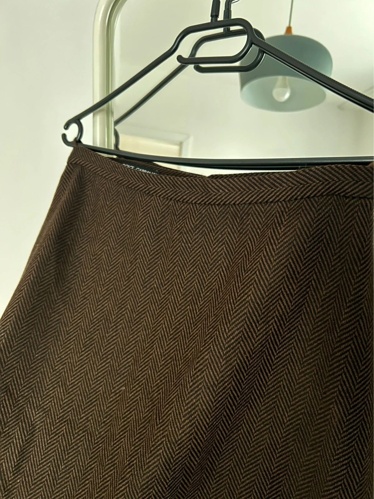 Dolce & Gabbana Dolce & Gabbana Brown Tweed Midi Skirt Size 27" / US 4 / IT 40 - 2 Thumbnail