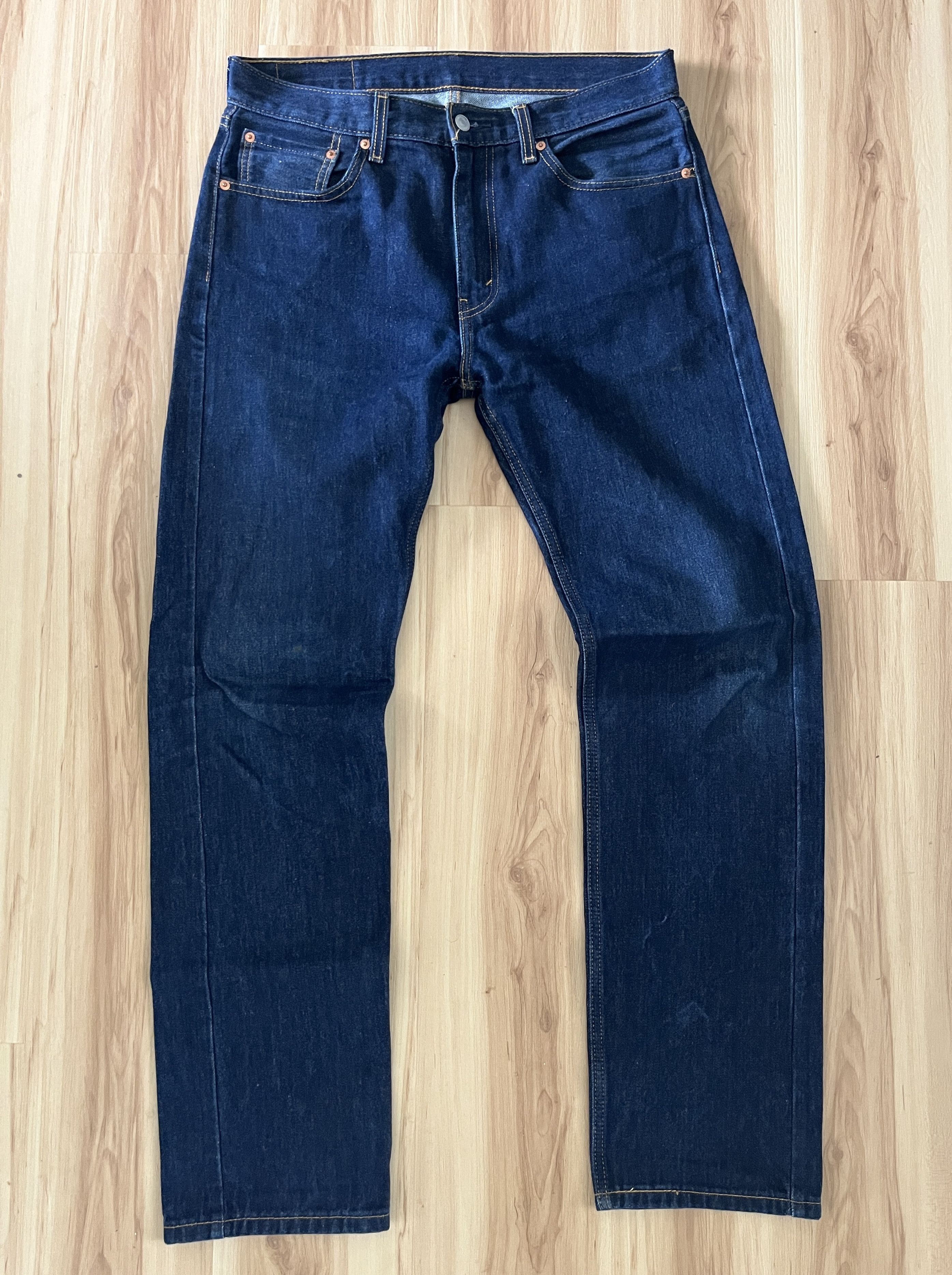 Levi's Levis 505 Blue Jeans Regular Fit Straight Leg 33x34 Size US 33 - 1 Thumbnail