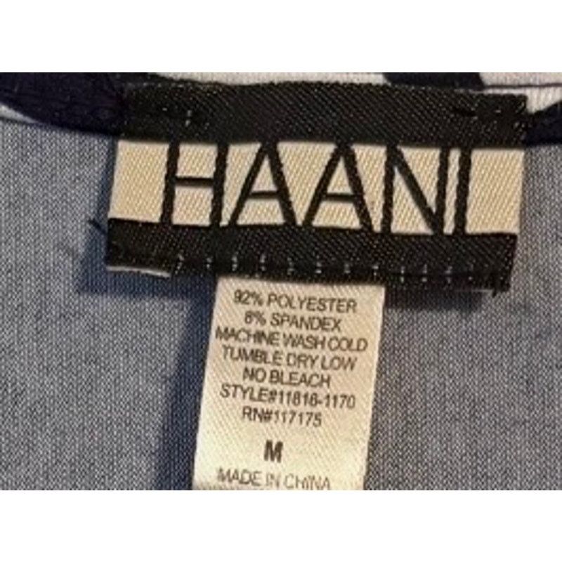 Other Haani Navy White Damask Dress w/ Gold Accent Neckline Size M Size M / US 6-8 / IT 42-44 - 6 Thumbnail