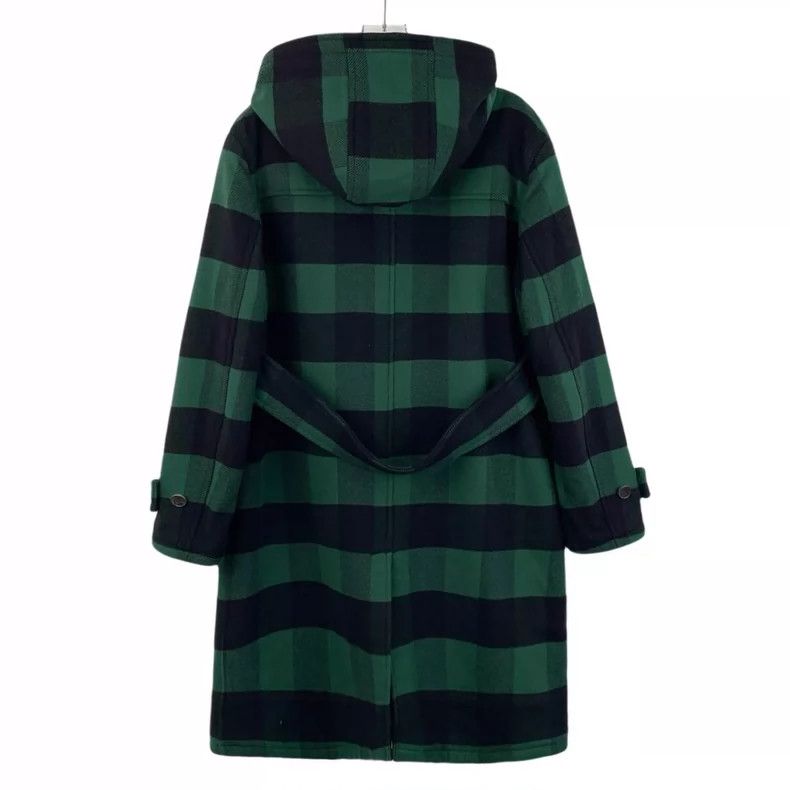 Dior Dior Green plaid wool hooded ox horn buckle belt coat 2504 Size XS / US 0-2 / IT 36-38 - 2 Thumbnail