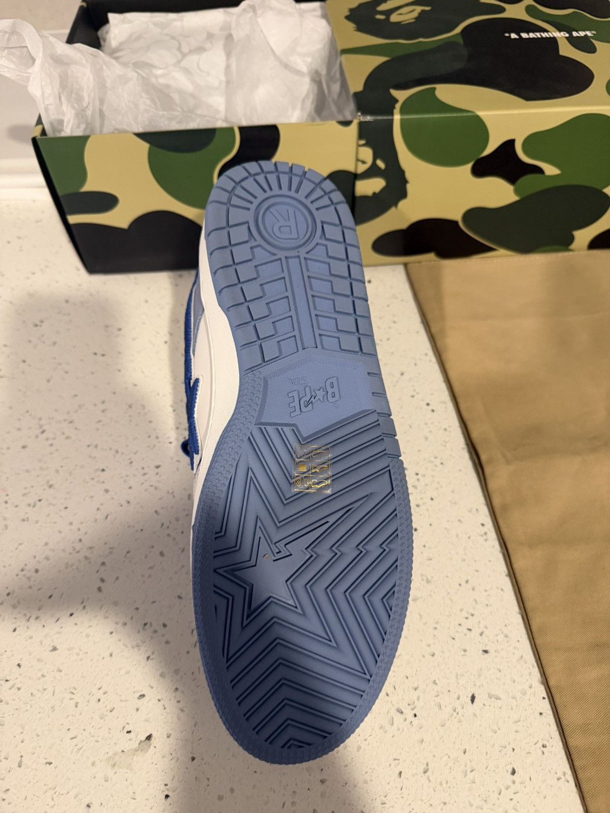 Bape Bape Sk8stas #5 Blue Size US 12 / EU 45 - 3 Thumbnail