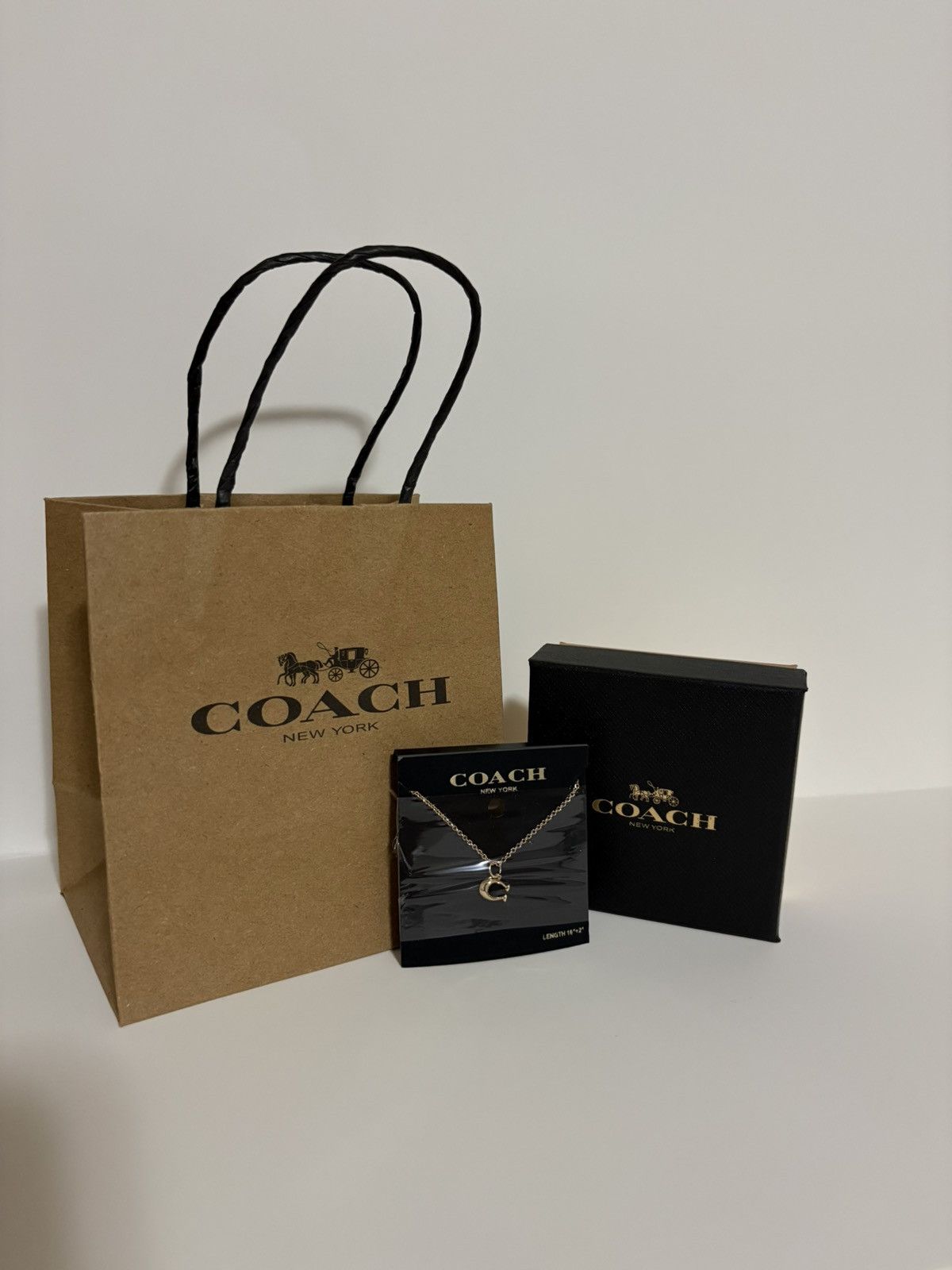 Coach Gold Coach "C" Necklace Size ONE SIZE - 1 Thumbnail