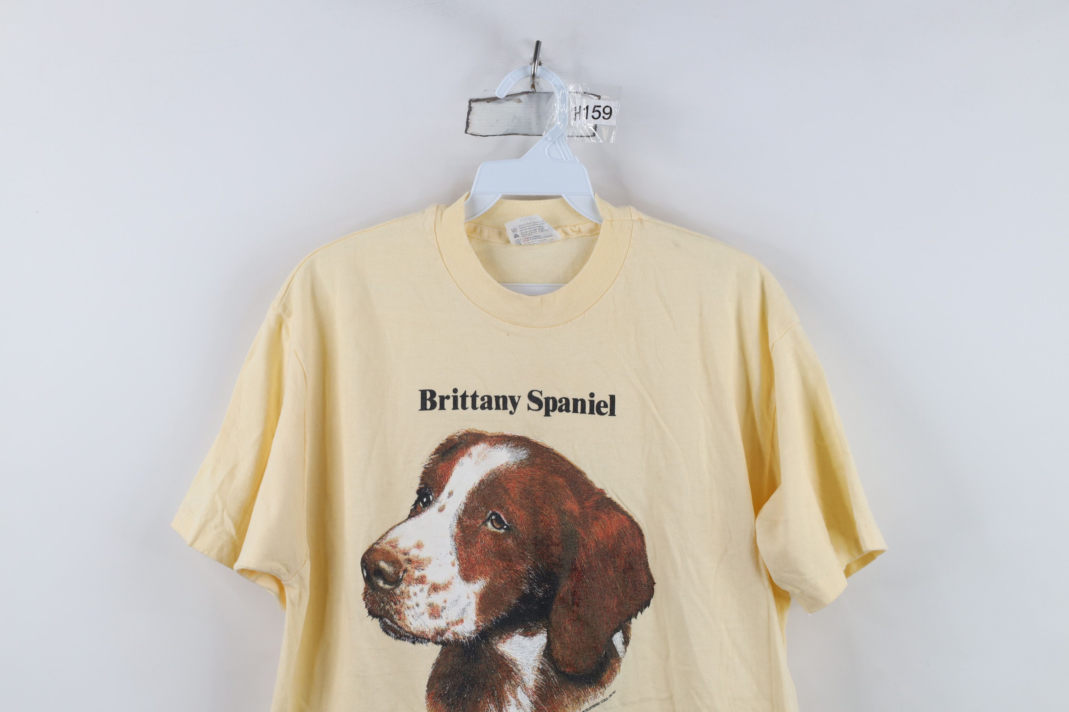 Vintage Vintage 90s Spaniel Dog Puppy Short Sleeve T-Shirt USA Size L / US 10 / IT 46 - 2 Thumbnail