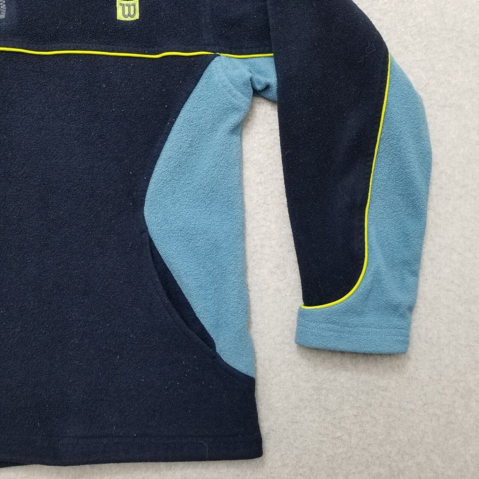 Other Wilson Jacket Mens Large Blue Zip Fleece Pullover Mock Neck Size US L / EU 52-54 / 3 - 5 Thumbnail