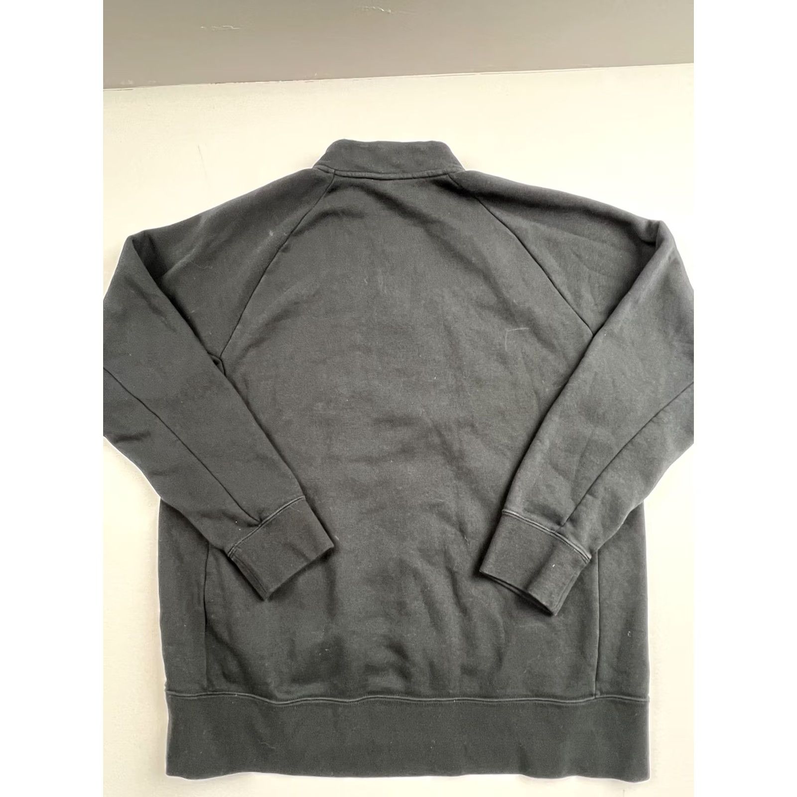 Nike Nike Sweatshirt Mens Large Black 1/4 Zip Fleece Mock Neck Kangaroo Pocket Swoosh Size US L / EU 52-54 / 3 - 2 Thumbnail