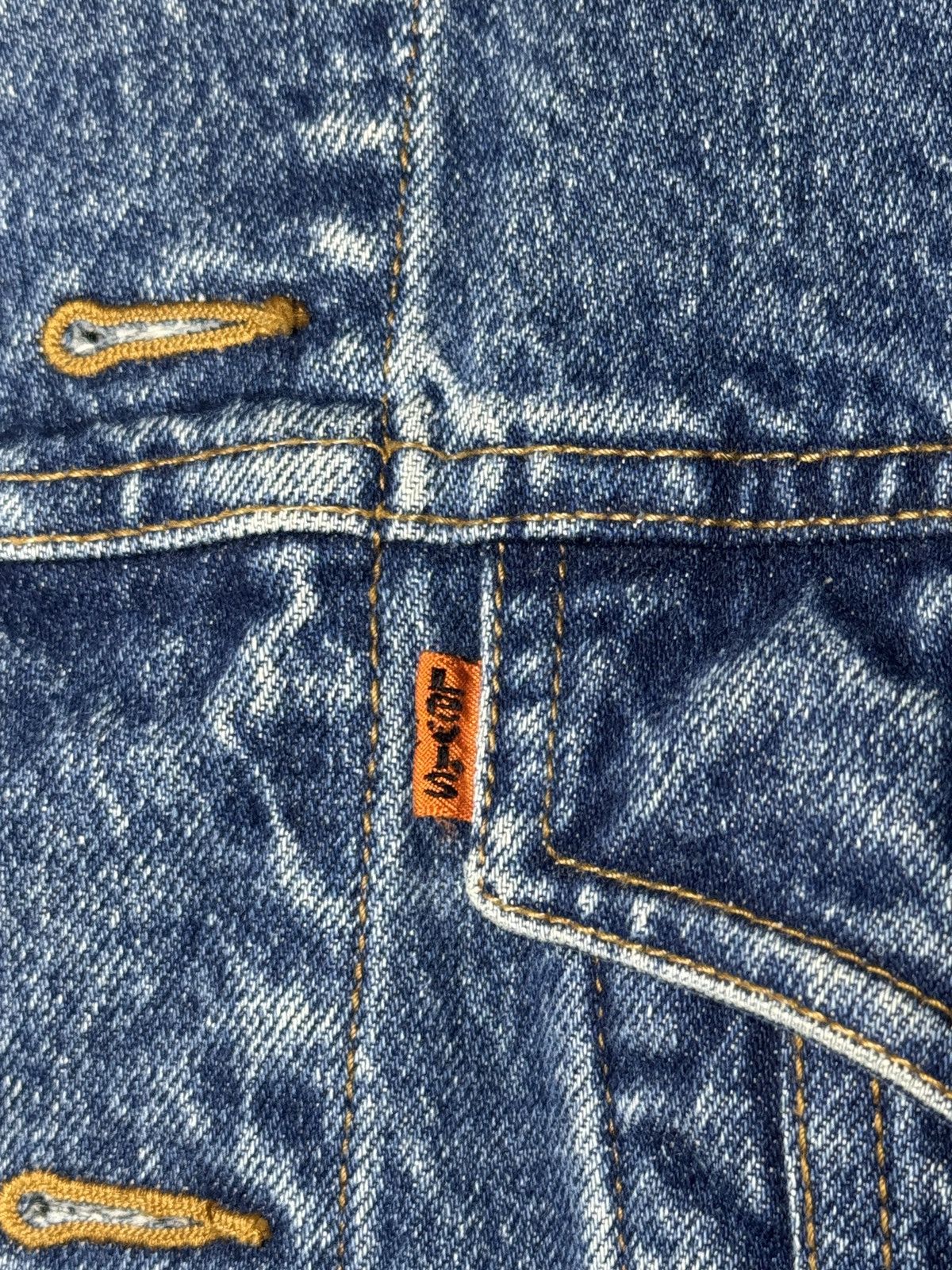 Levi's Vintage Clothing Vintage 90s Levi’s Denim Trucker Orange Tab 22x25 Jacket Size US S / EU 44-46 / 1 - 3 Thumbnail
