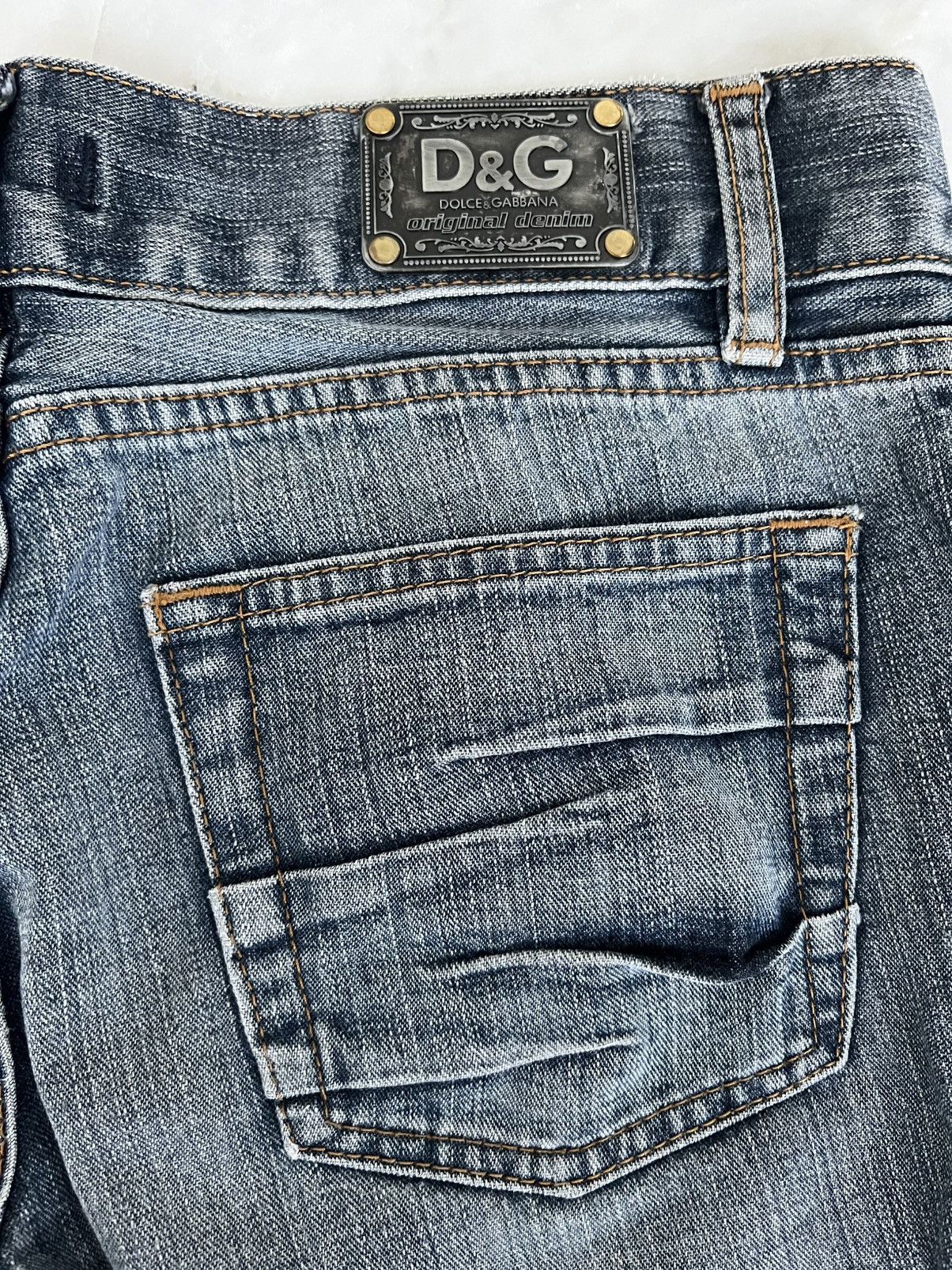 Dolce & Gabbana Jeans D&G Dolce & Gabbana Vintage Y2K – metal logo Size 27" / US 4 / IT 40 - 10 Thumbnail