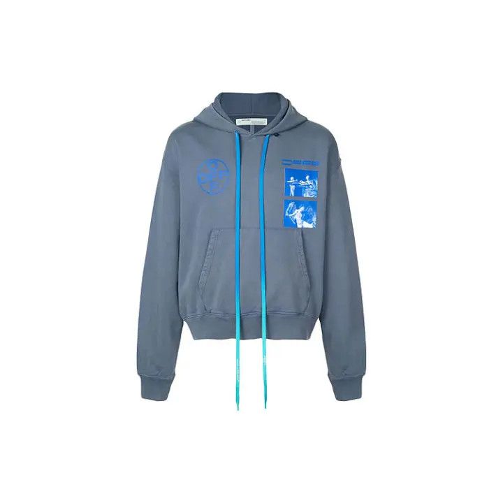 Off-White Religious Print Hoodie for Men 0079