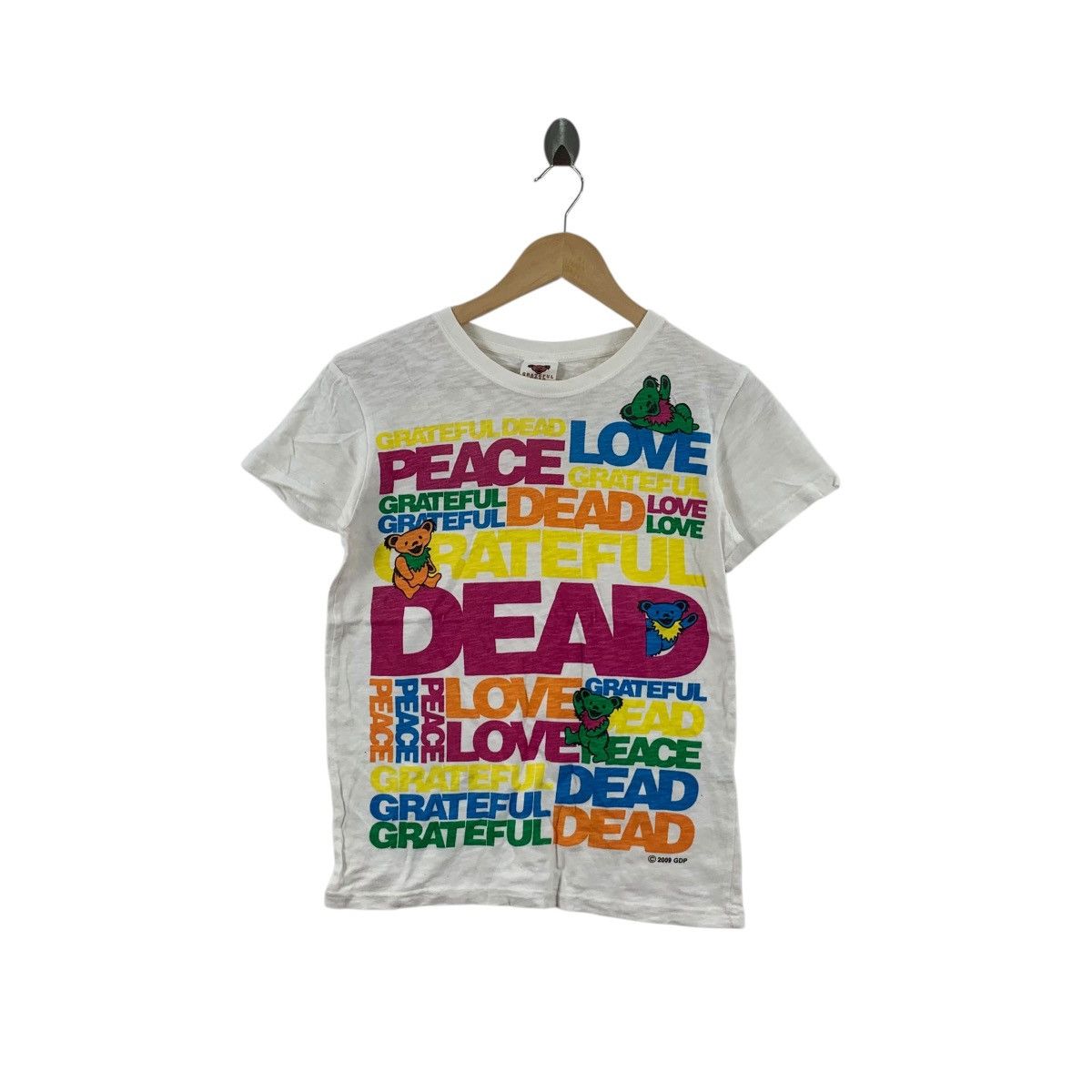 Band Tees GRATEFUL DEAD BAND 2009 Love Peace Tour Tee Shirt Top Size M / US 6-8 / IT 42-44 - 1 Thumbnail