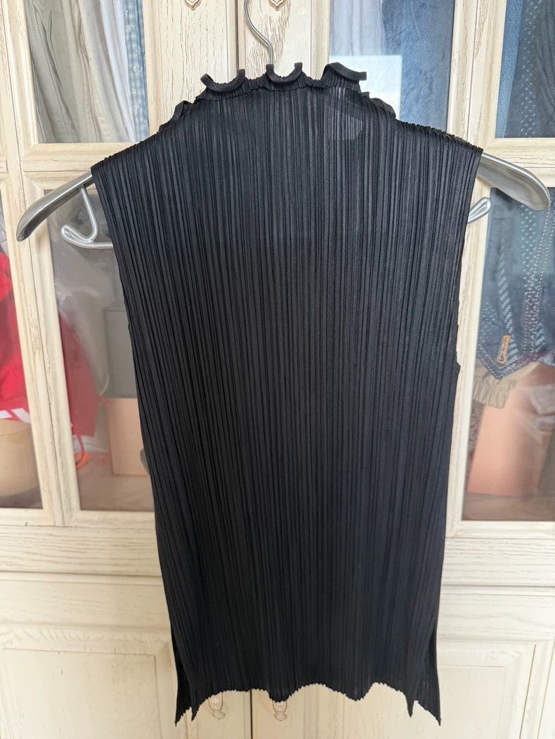 Issey Miyake Issey Miyake size:3 Black pleated vest Size S / US 4 / IT 40 - 3 Thumbnail
