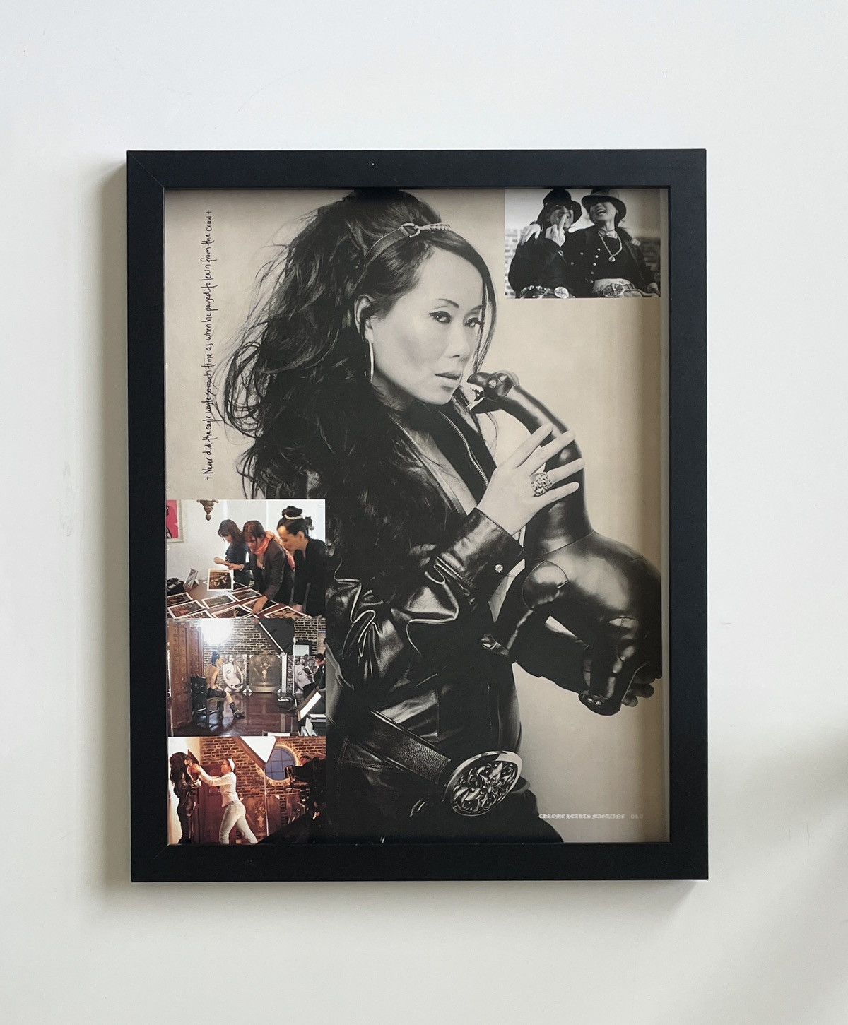 Chrome Hearts Chrome Hearts lady with stuffed Dino photo framed 9x11 Size ONE SIZE - 1 Thumbnail