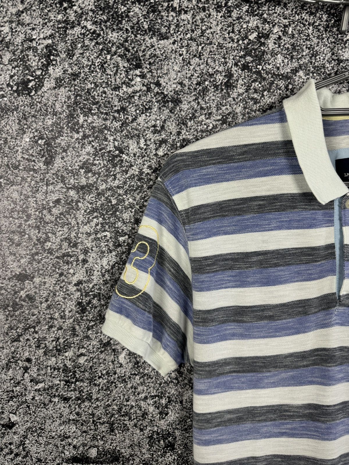 La Martina La Martina Buenos Aires Striped Polo Shirt Slim Fit Size L Size US L / EU 52-54 / 3 - 3 Thumbnail