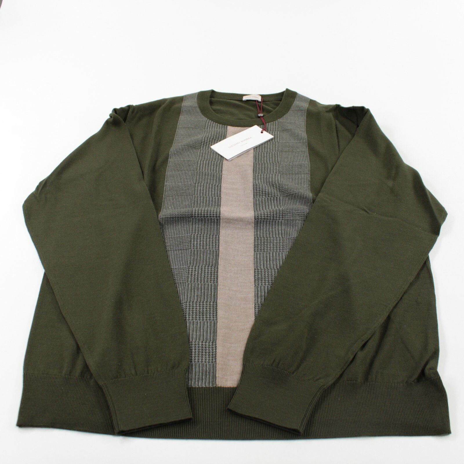 Luciano Barbera Luciano Barbera Sweater Size US L in Green Size US L / EU 52-54 / 3 - 3 Thumbnail