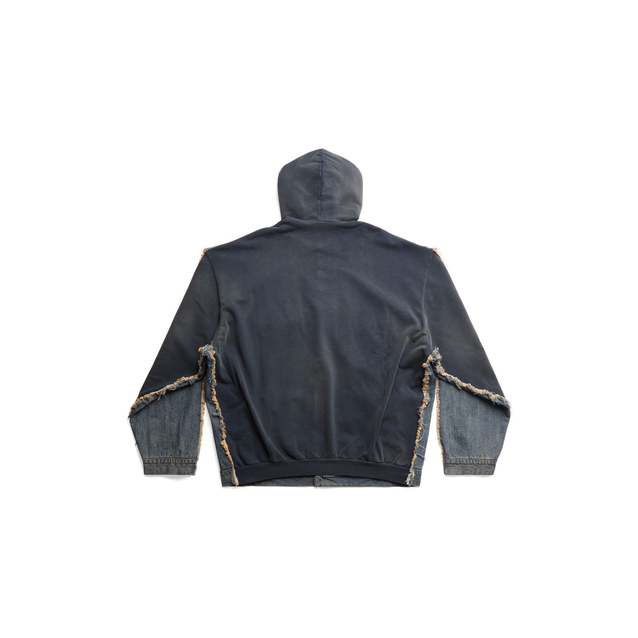 o1w1db11125 Paris Hybrid Hooded Jacket in Blue