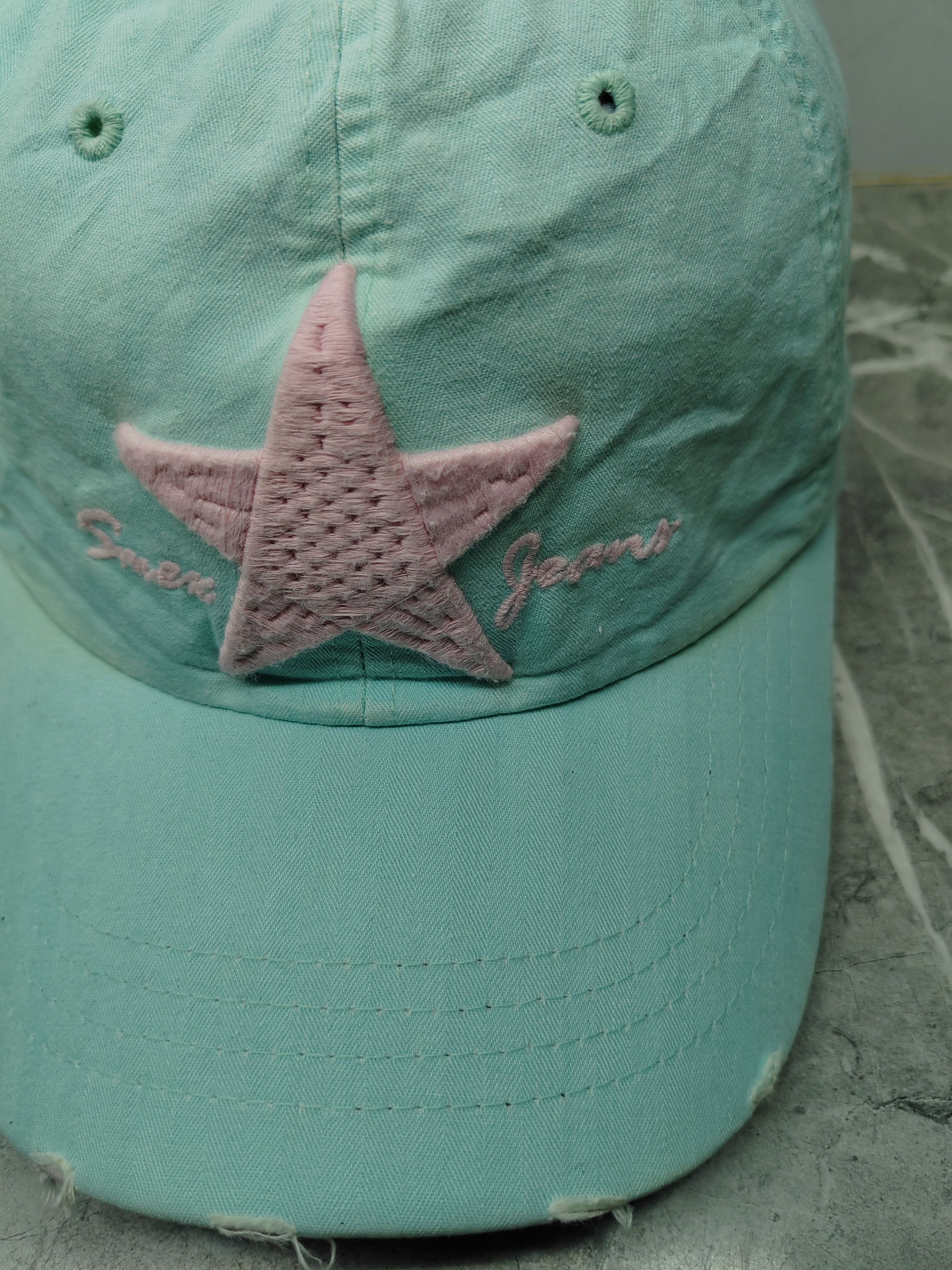 Japanese Brand Vintage Smex Distressed Style Cap Hat Size ONE SIZE - 3 Thumbnail
