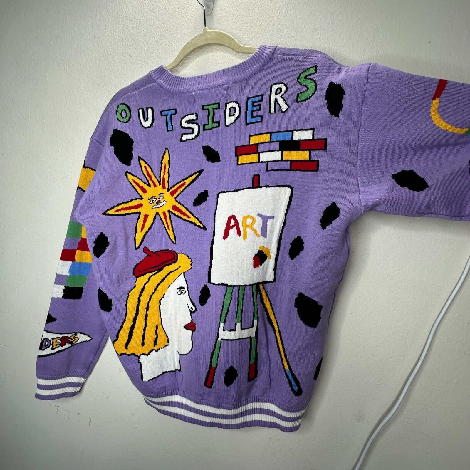 Other Outsiders Division Purple Art School Graphic Sweatshirt M Size M / US 6-8 / IT 42-44 - 7 Thumbnail