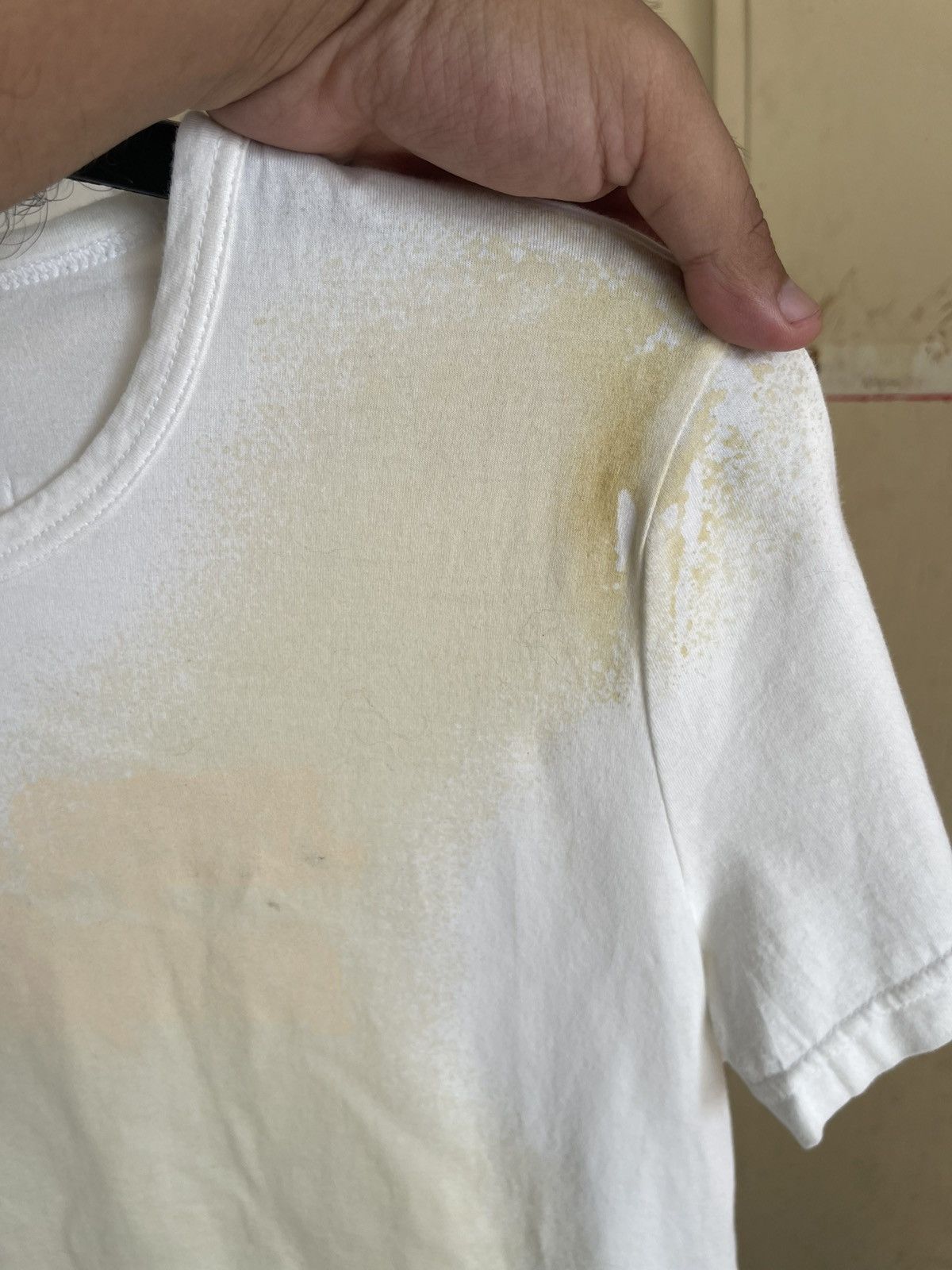 Jean Paul Gaultier Jean Paul Gaultier Homme Web Distressed Paint Logo T Shirt Size US M / EU 48-50 / 2 - 5 Thumbnail