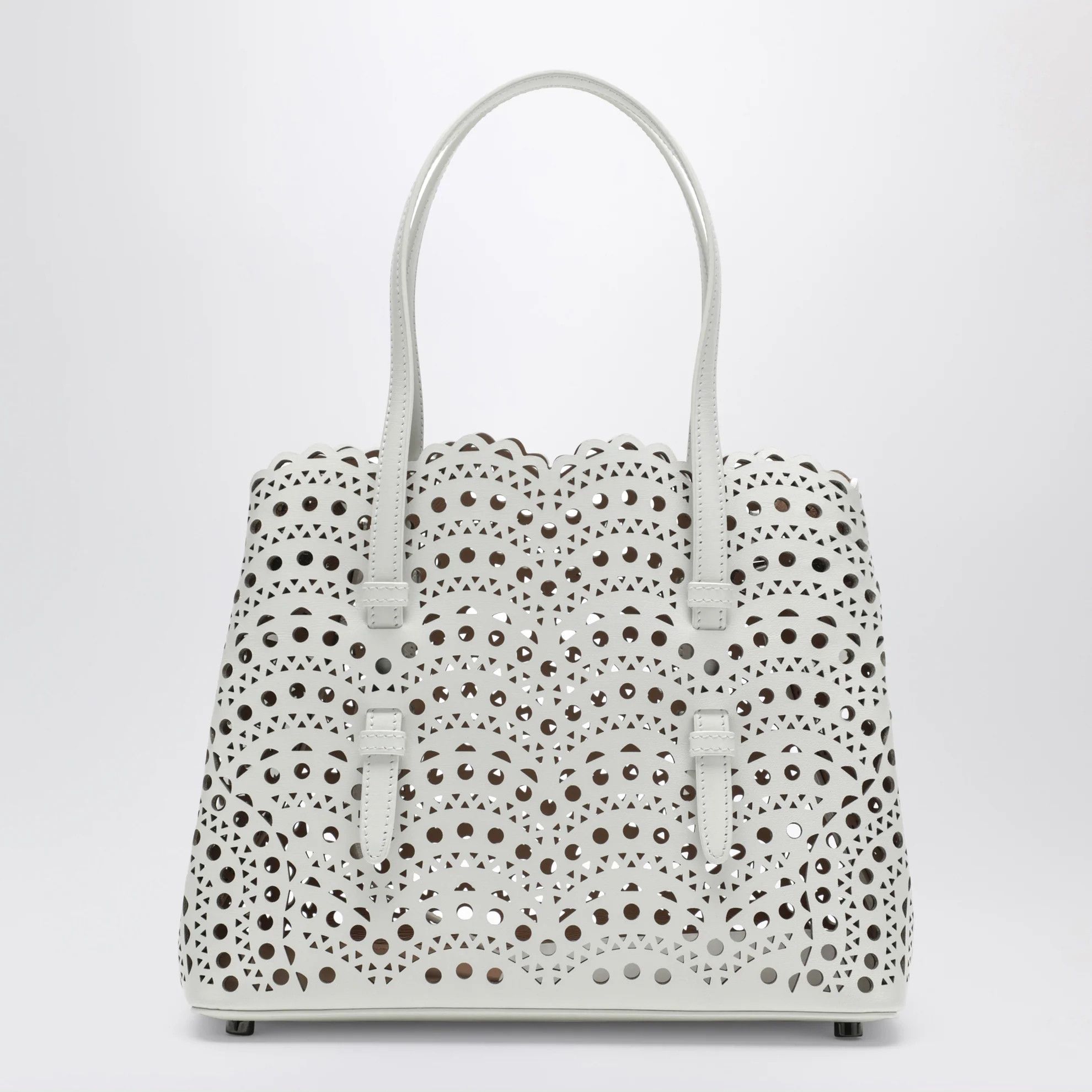 Alaia o1d2blof0426 Size: OS / Wavy Calfskin Leather Handbag Size ONE SIZE - 1 Thumbnail