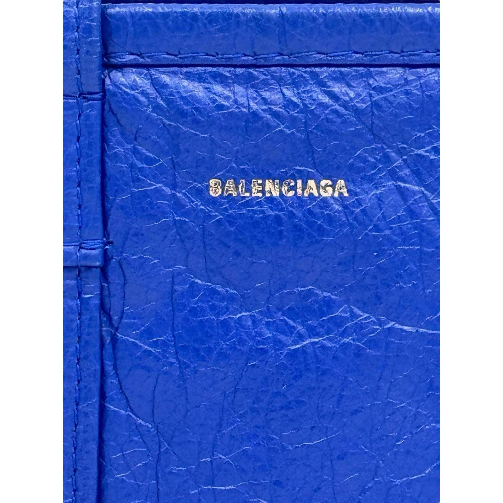 Balenciaga Bazar Shoulder Handbag Goatskin Blue Size Mini Authentic Size ONE SIZE - 5 Thumbnail
