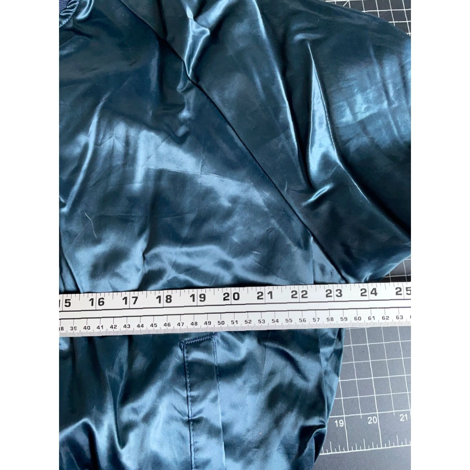 Vintage VINTAGE Auburn Bomber Jacket Shirt Men Large Blue Satin 80s Equestrian Center Logo Size US L / EU 52-54 / 3 - 6 Thumbnail