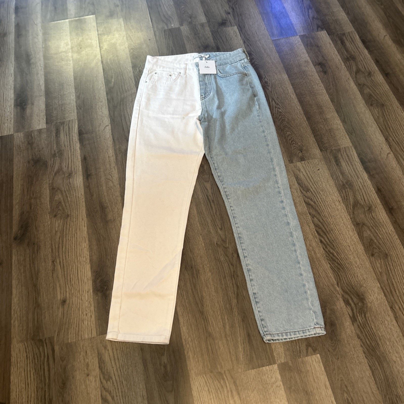 Other Adika Size Small Women’s Two Toned White & Denim Jeans New Size 26" / US 2 / IT 38 - 1 Thumbnail